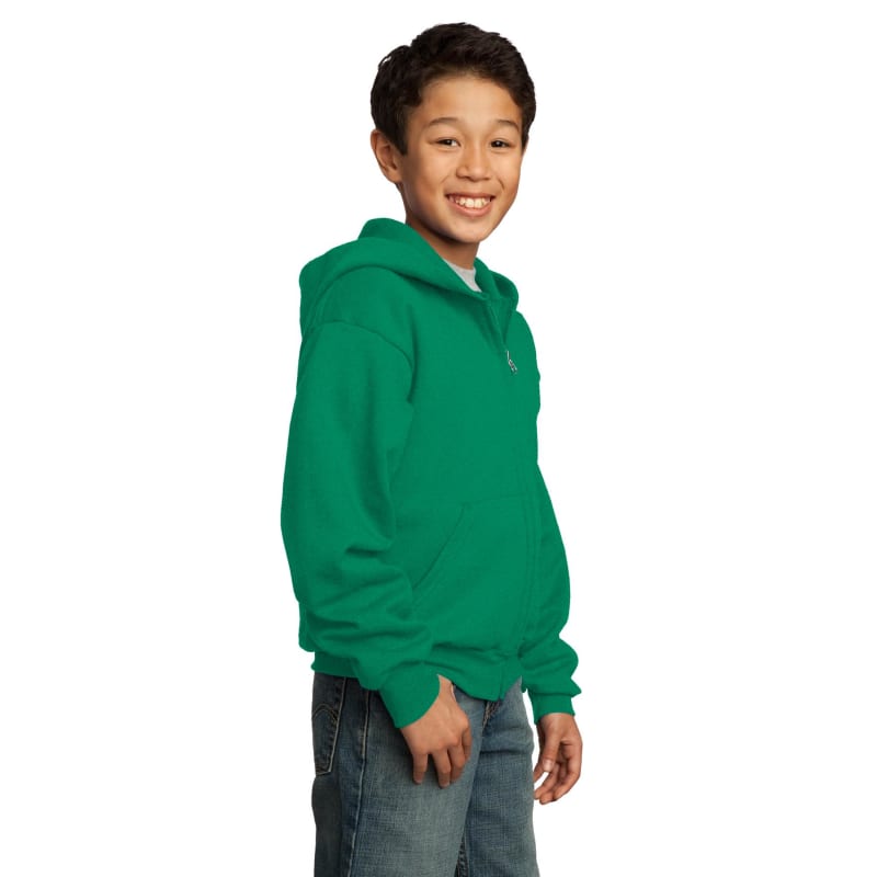 Port & Company - Youth Core Fleece Full-Zip Hooded Sweatshirt. 81