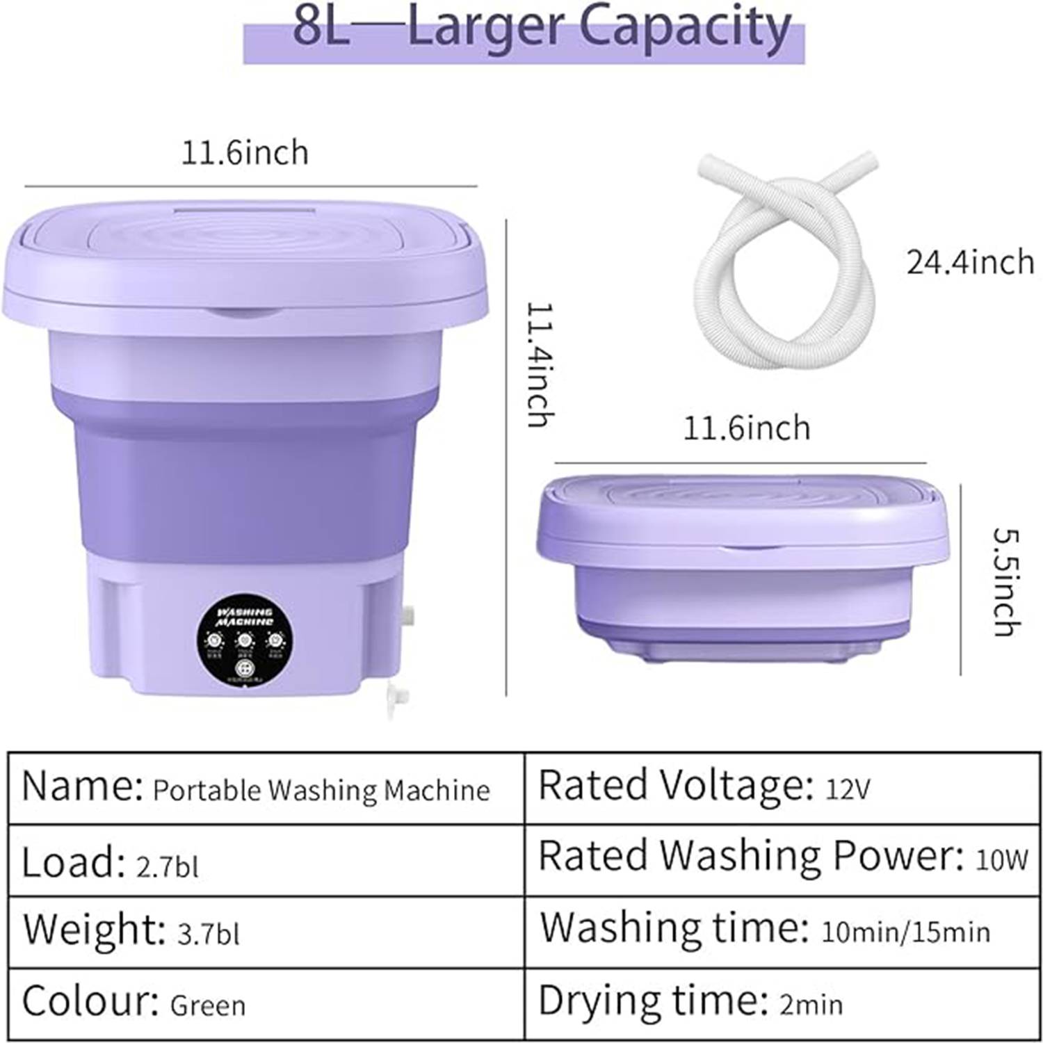 Foldable Mini Washing Machine 4
