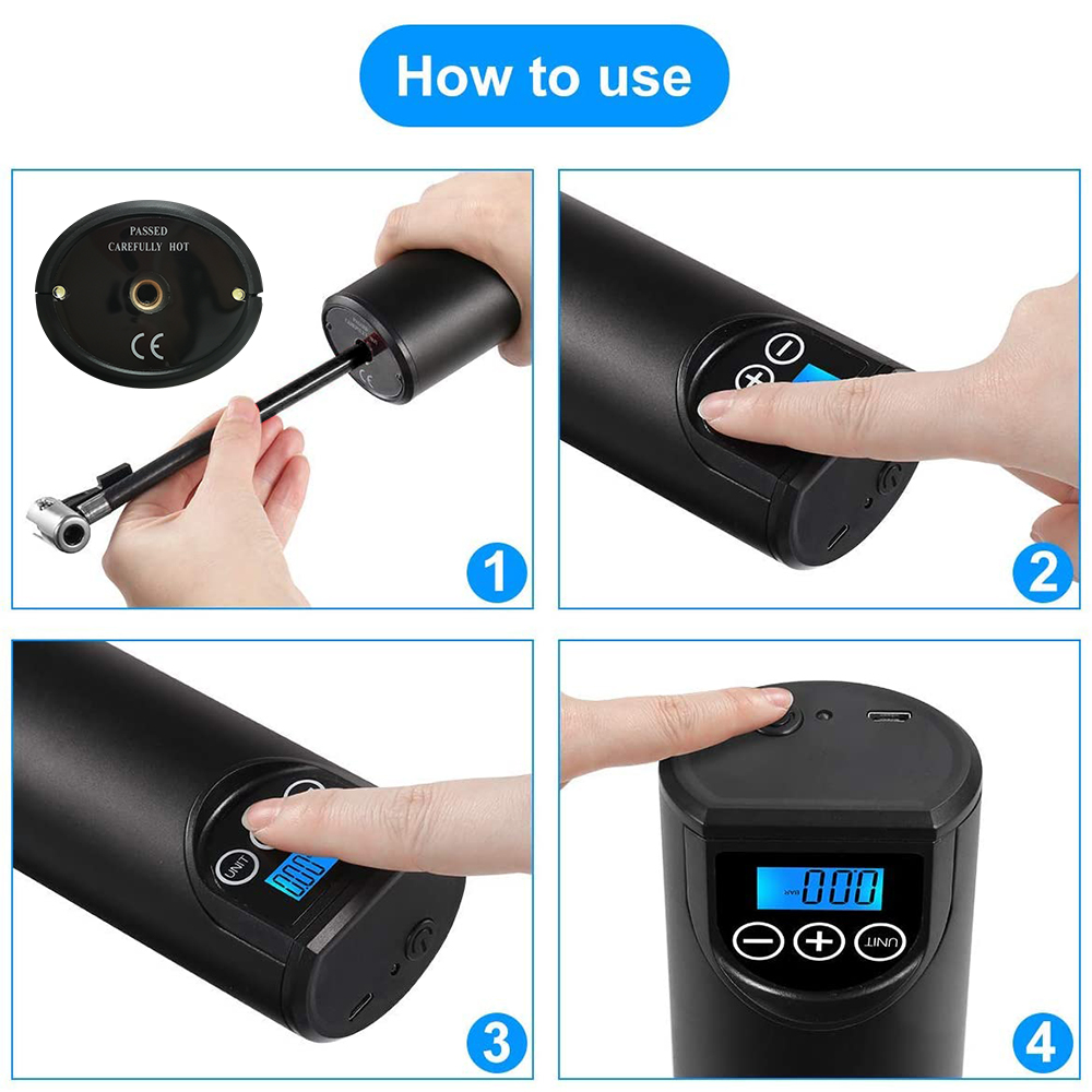 Digital Portable Tire Inflator & Air Compressor with LCD Display 9