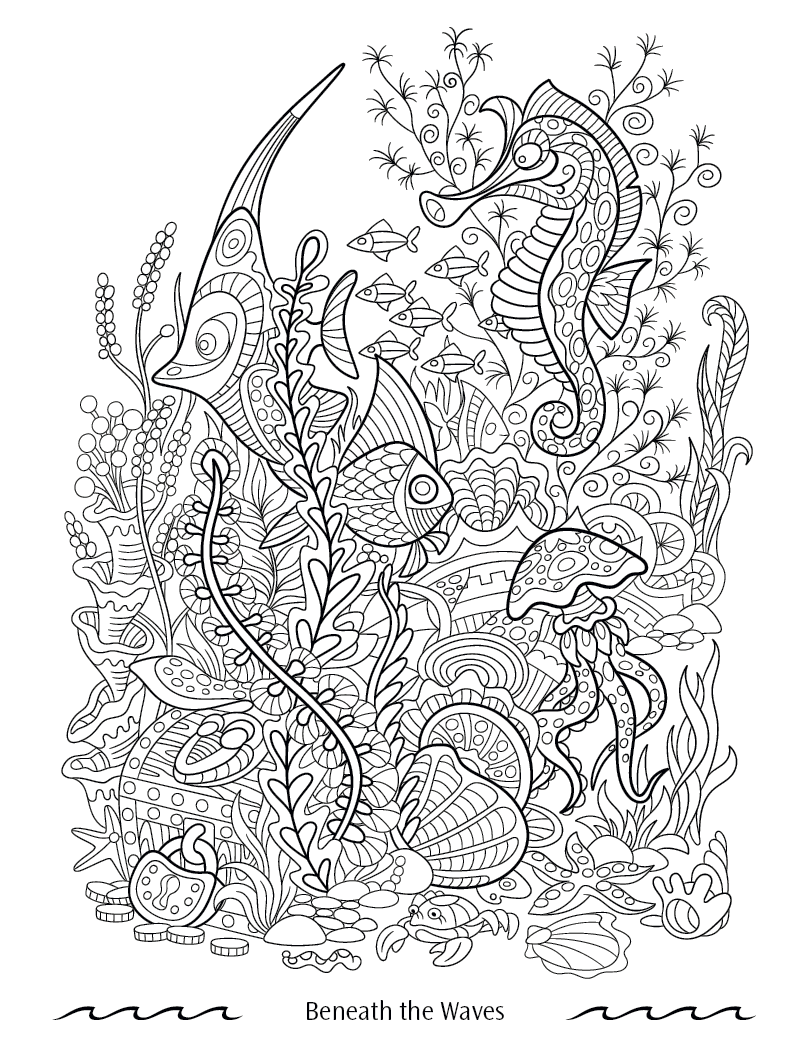 Good Value™ Oceans of Serenity Adult Coloring Book 10