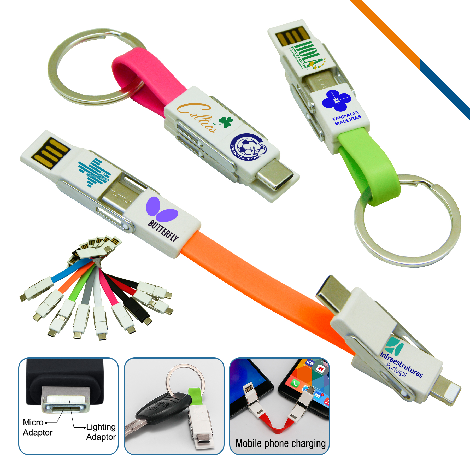 Mini 4in1 Keychain Cable 2