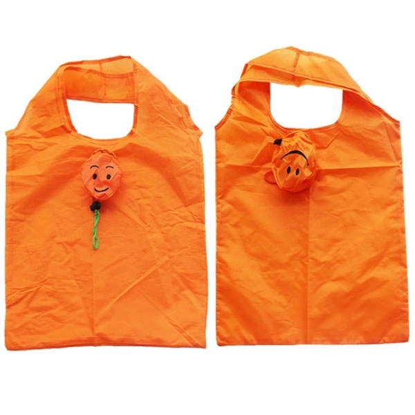 Smile Face Foldable Shopping Tote Bag, custom tote bag with logo imprint 3