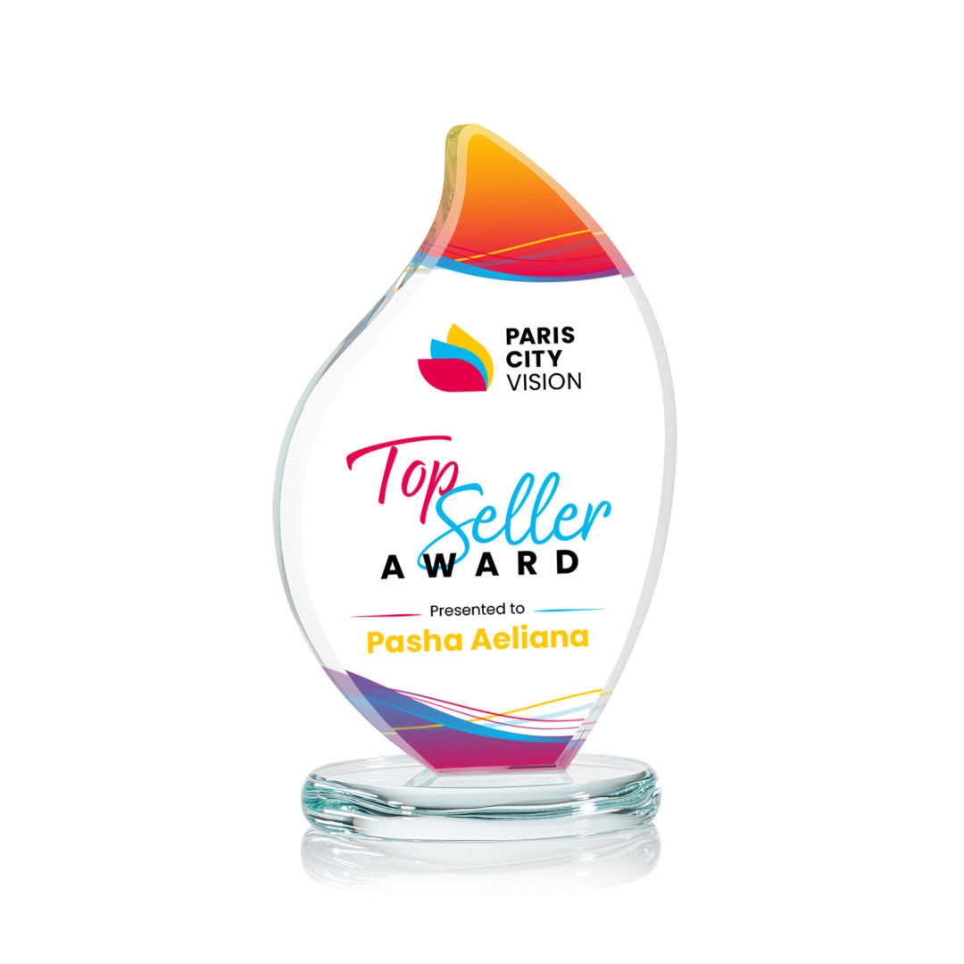 Odessy Flame VividPrint™ Award - Clear 20