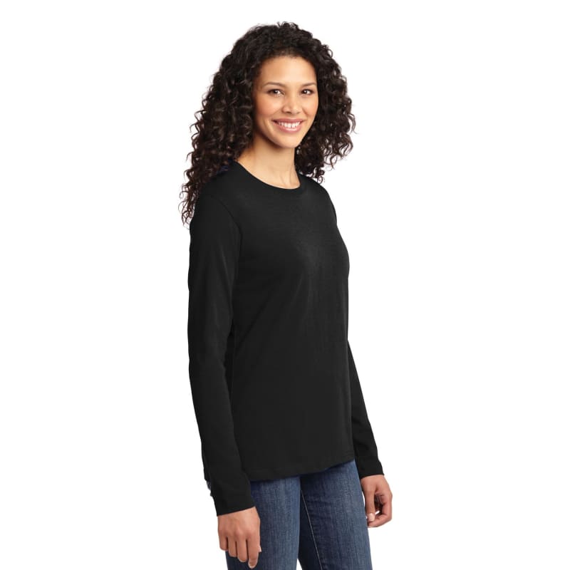 Port & Company Women's Long Sleeve Core Cotton Tee. 93