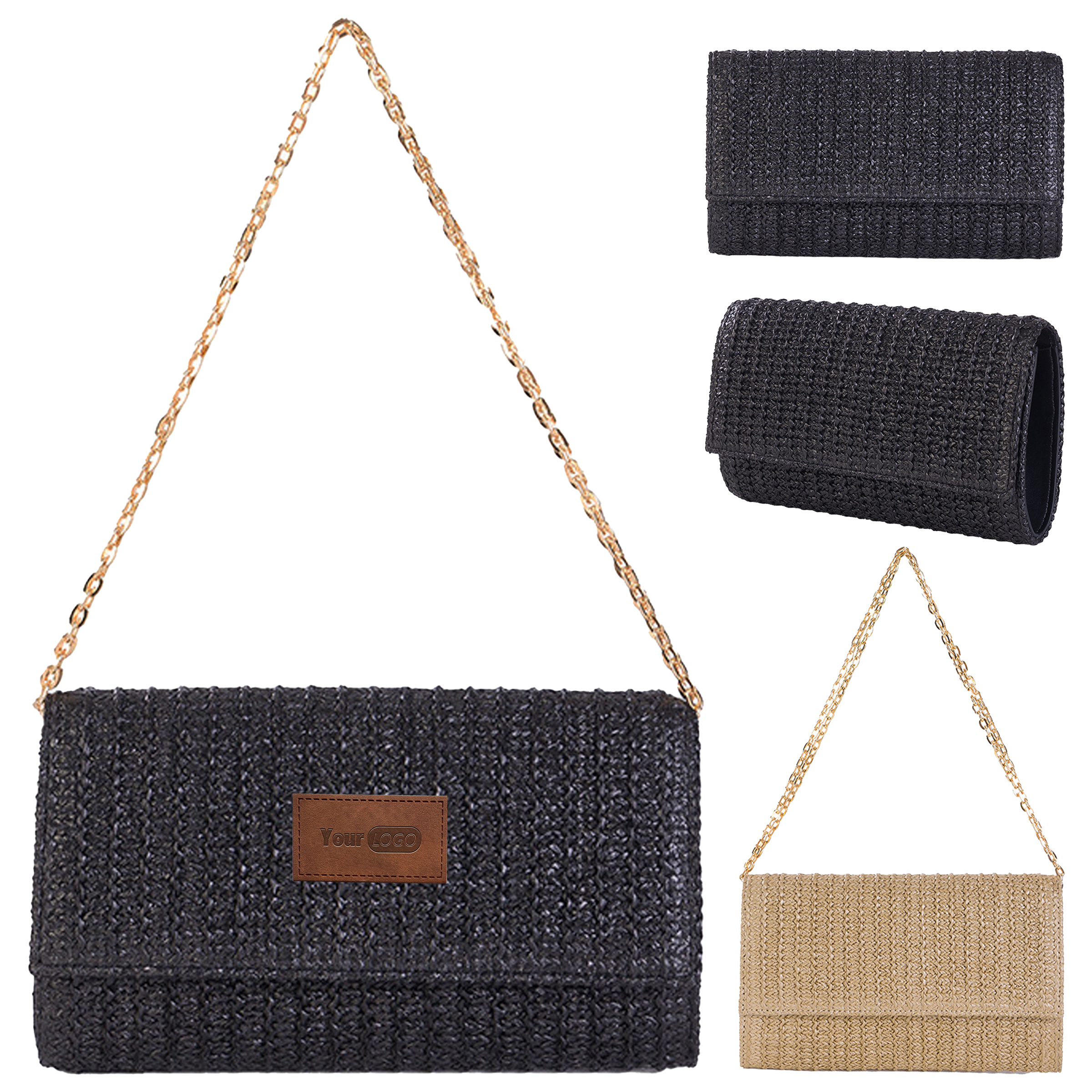 Straw Vacation Style Crossbody Handbag 6
