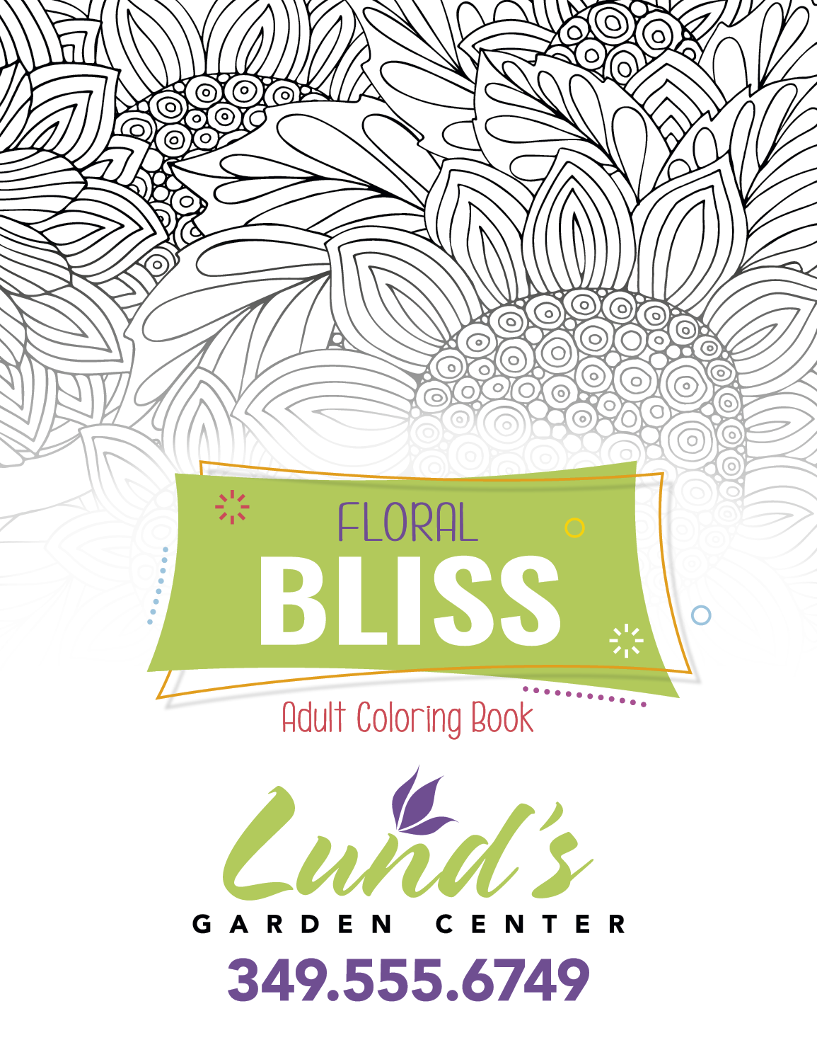 Good Value™ Floral Bliss Adult Coloring Book 15