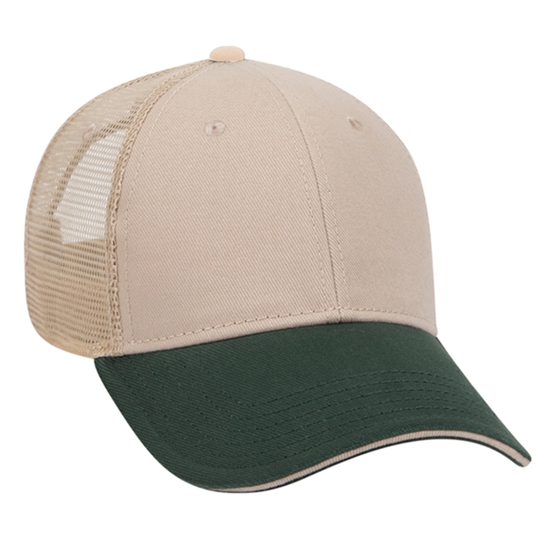 Denim Sandwich Visor 6 Panel Mesh Back Hat 10