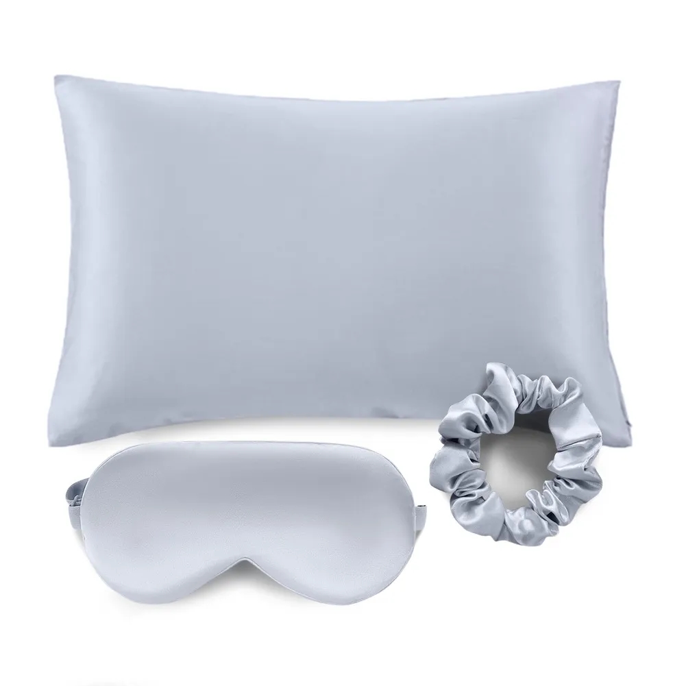 Silky Satin Pillow Covers with Hidden Zipper Set of 3 7