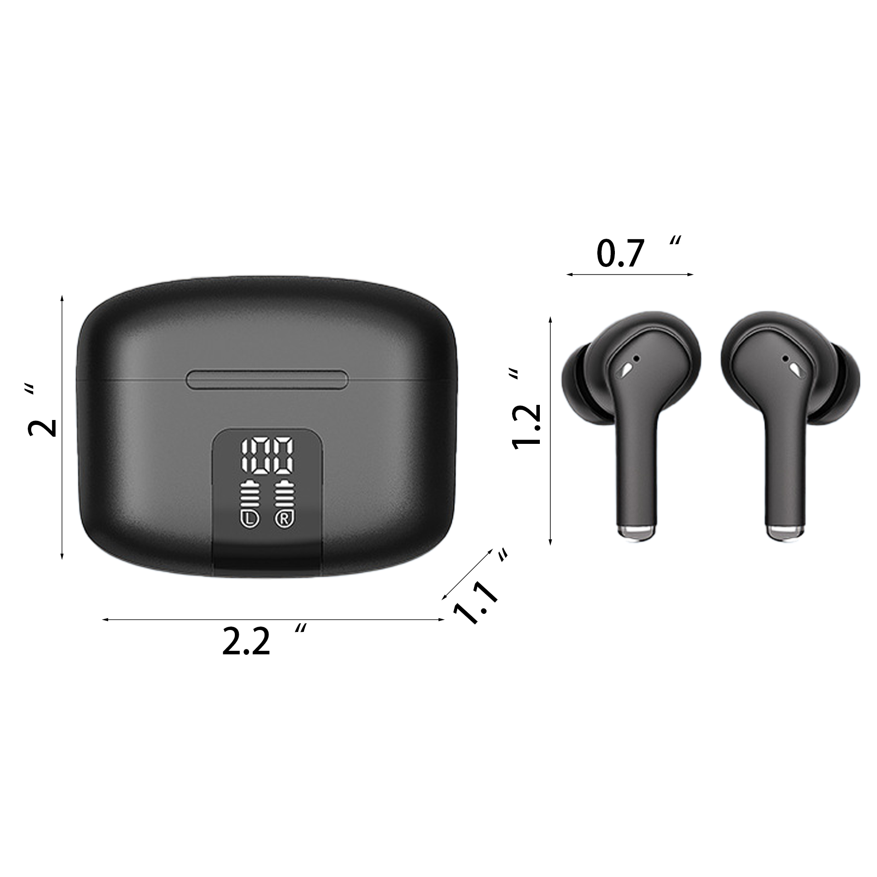 LED power display headset 3