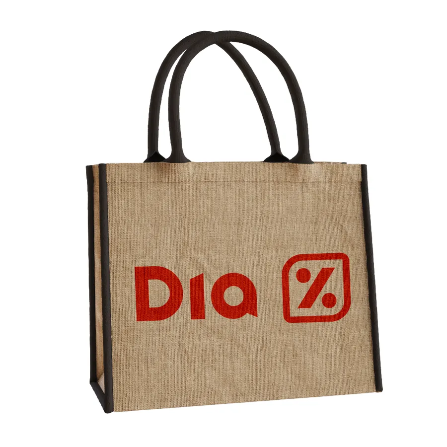 Custom Large Jute Tote 2