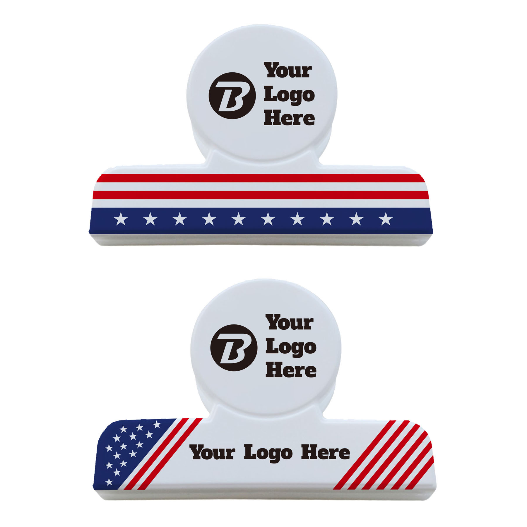 Flag Design Round Bag Clip 6