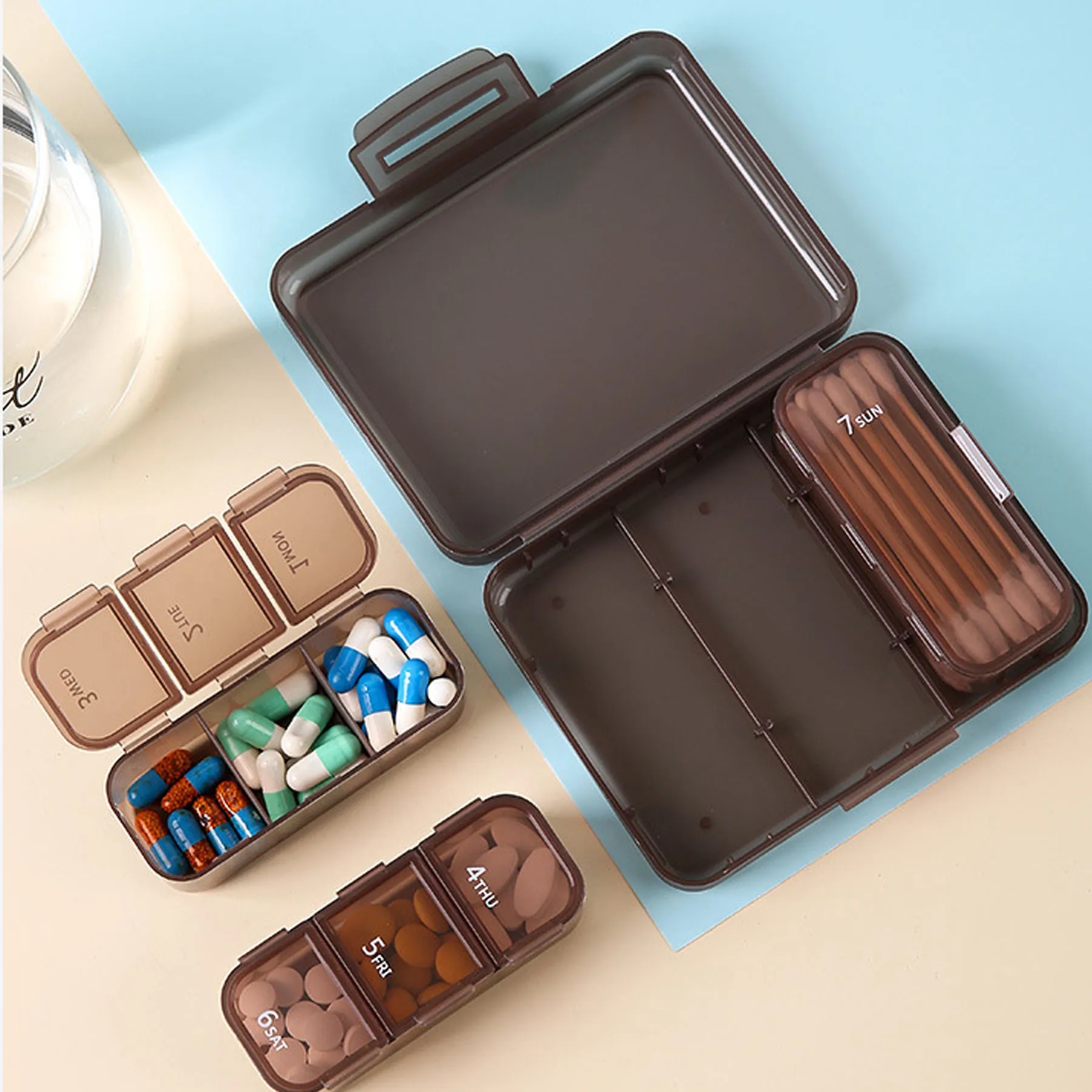 Portable Multi Grid Pill Box 2
