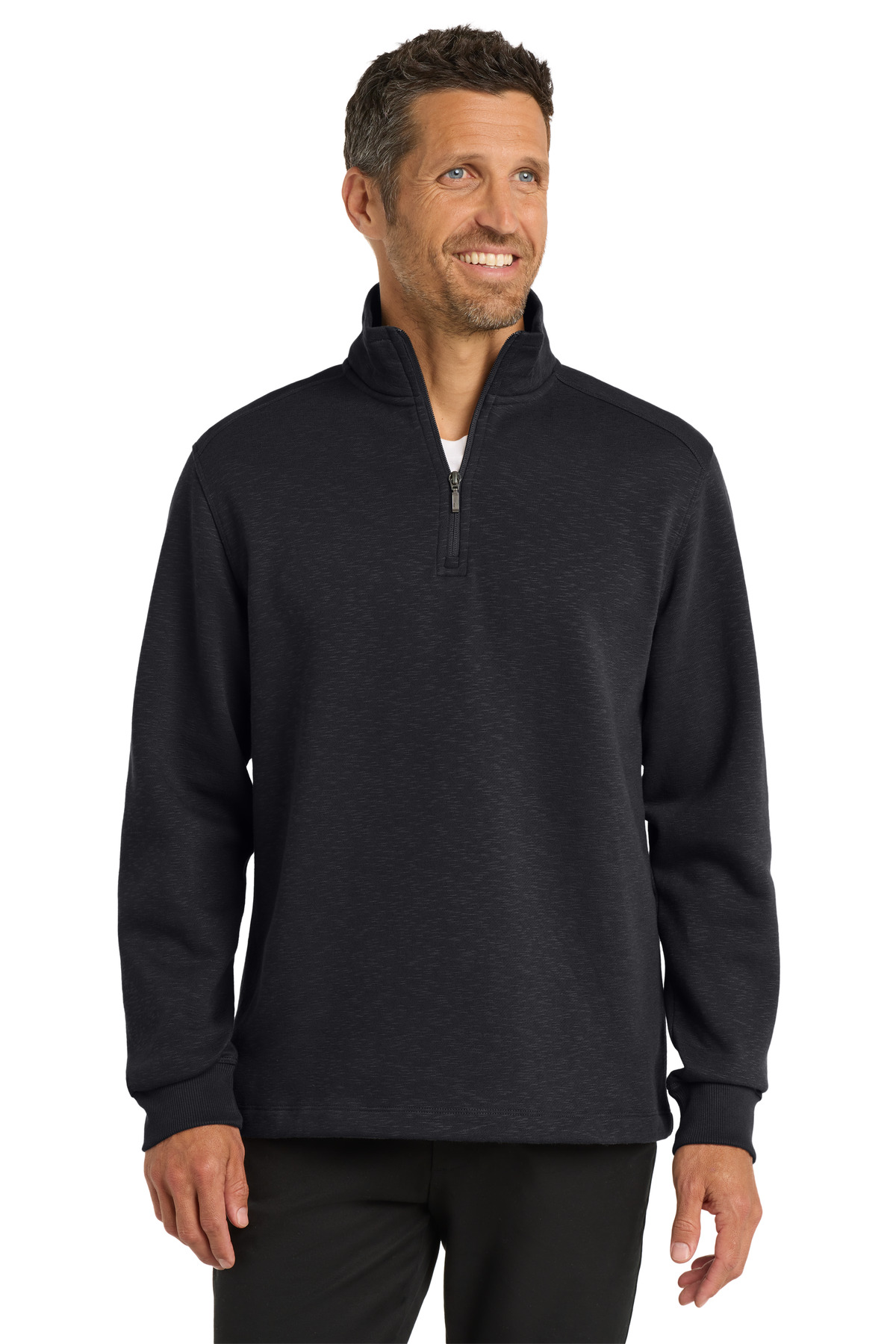 Slub Fleece 1/4-Zip Pullover