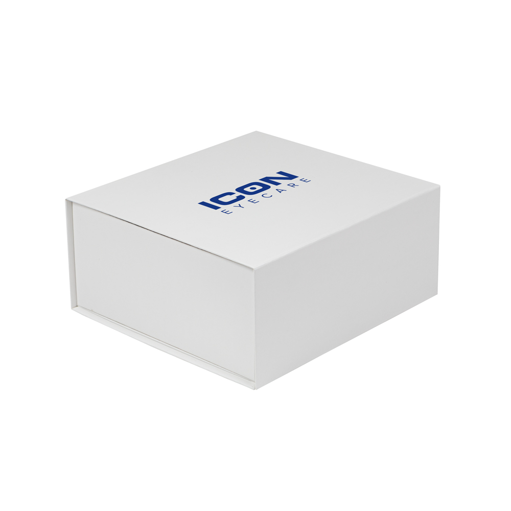 Medium White Kraft Premium Vesta Gift Box w/ Matte Gravure Anti-Rub Varnish