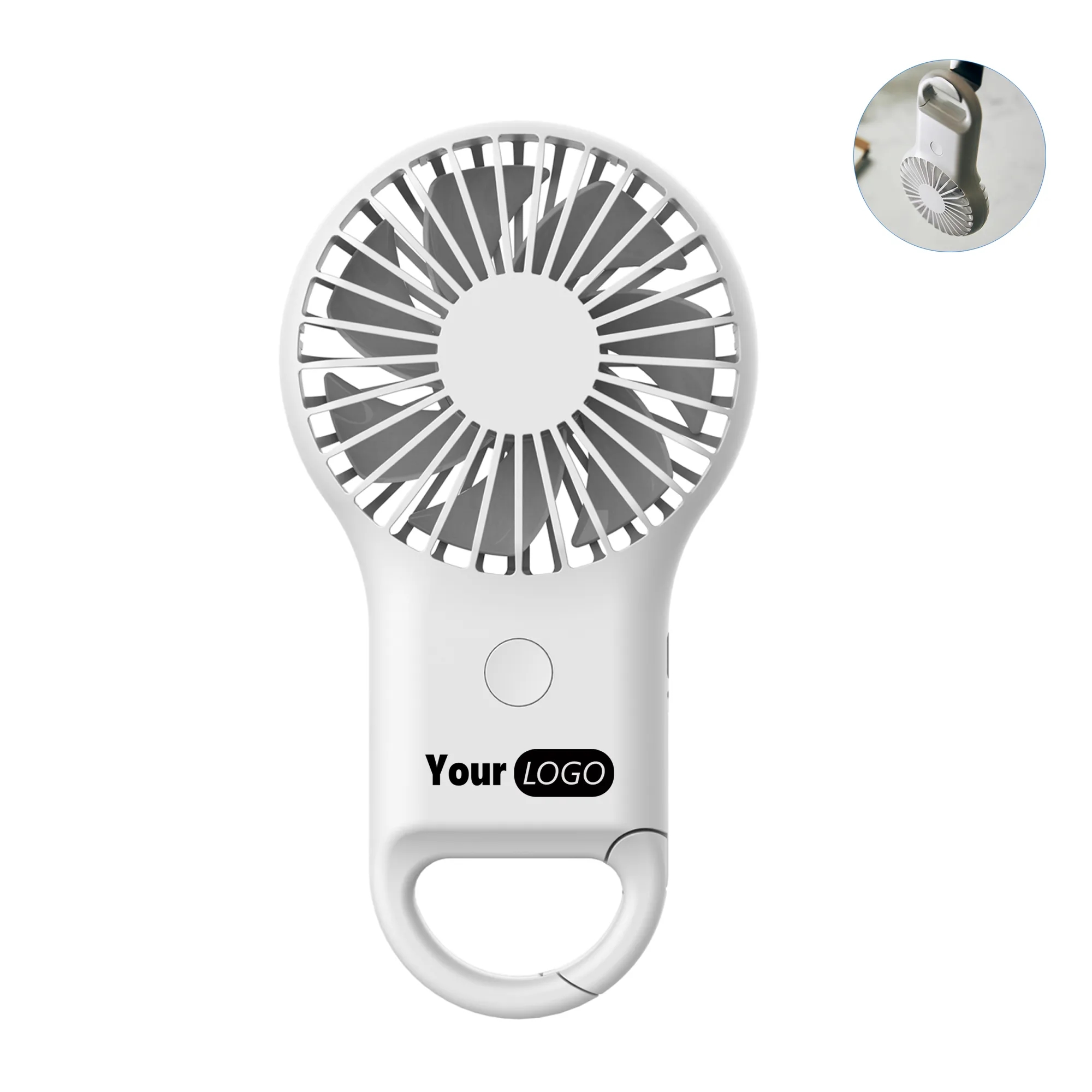 Portable Carabiner Buckle Small Fan MOQ 100 PCS 2