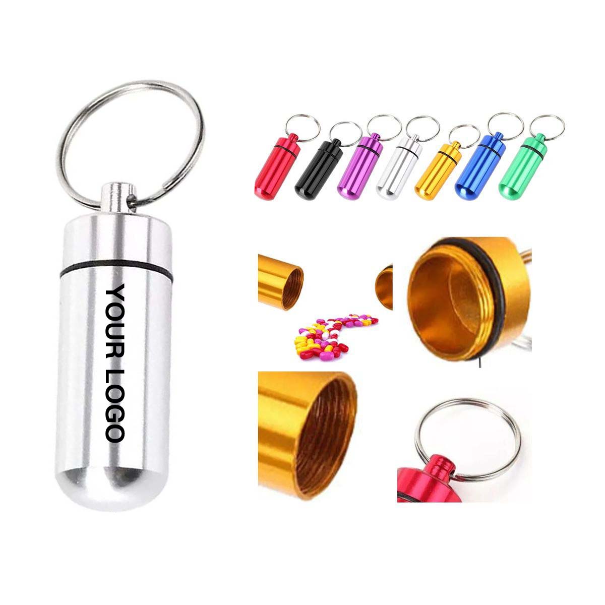 Lightweight Aluminium Bottle Opener with Key Ring 3