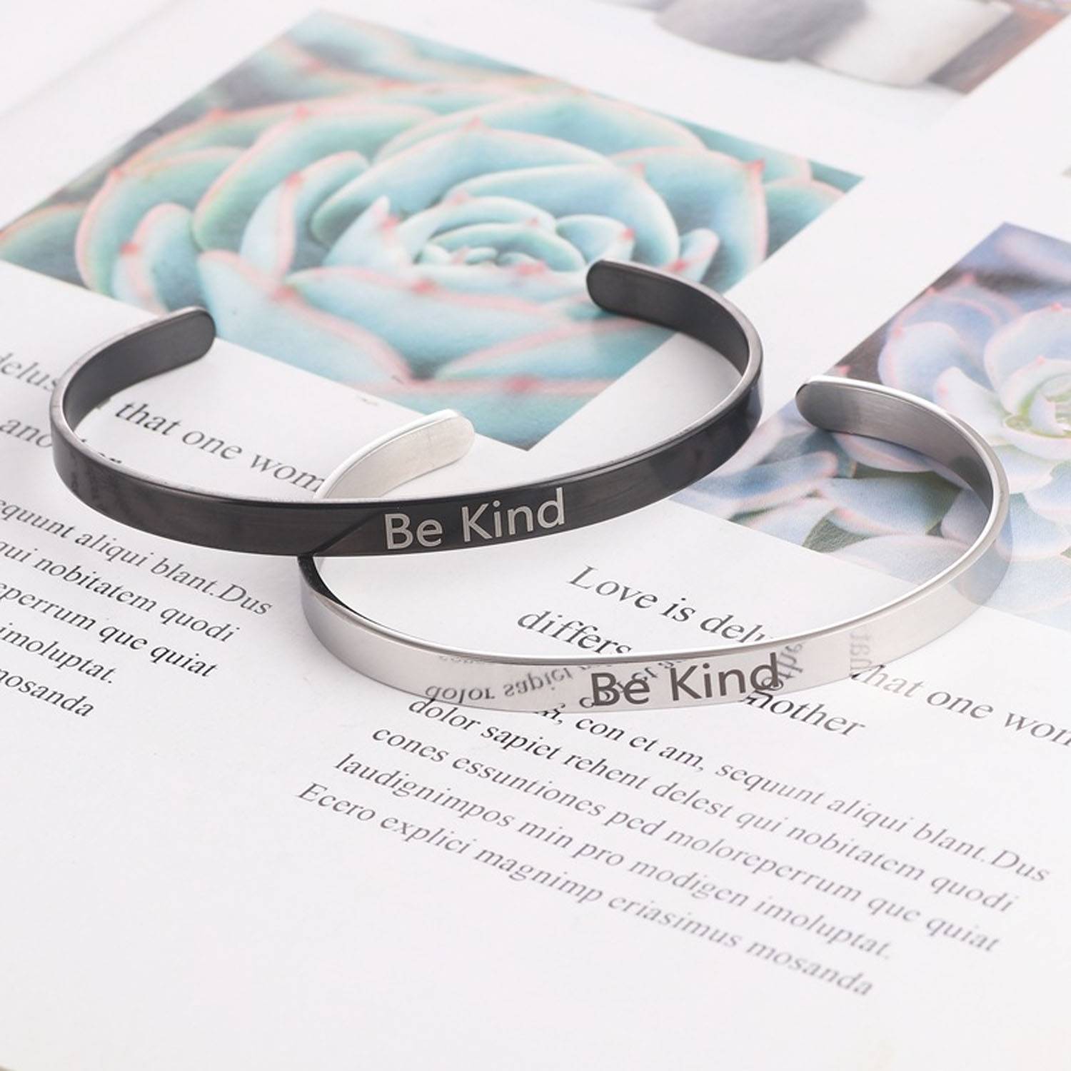 Be Kind Customized Engraved Bracelet 5