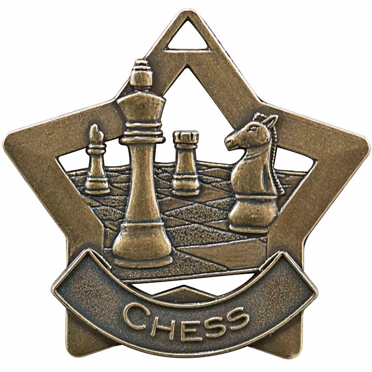 Chess Star Medal, 2 1/4" Star 2