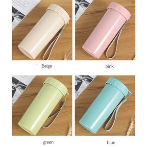 160Z Portable Wheat Straw Water Bottle 2