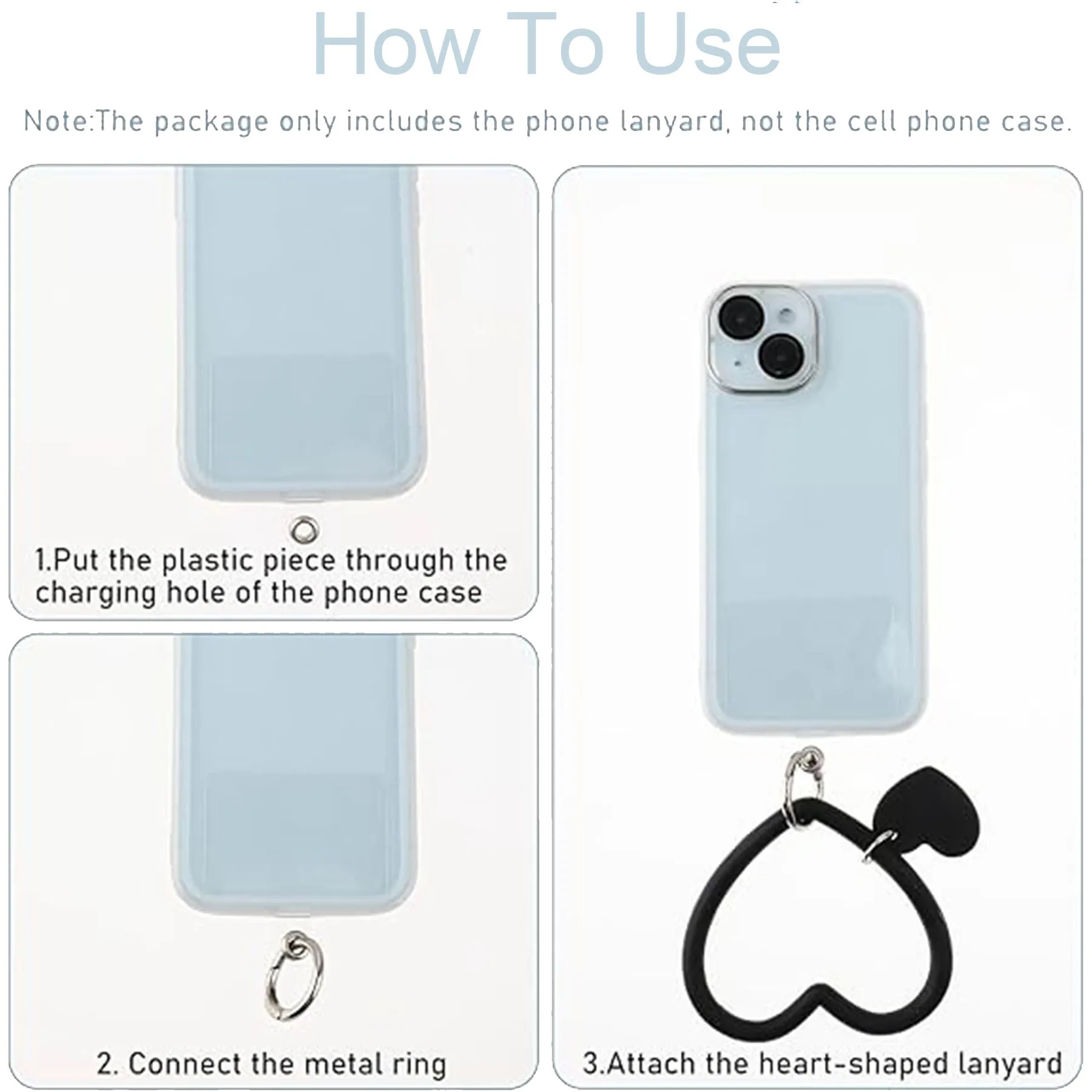 Heat-shaped Phone Hand Wrist With Keychain Lanyard Strap 7