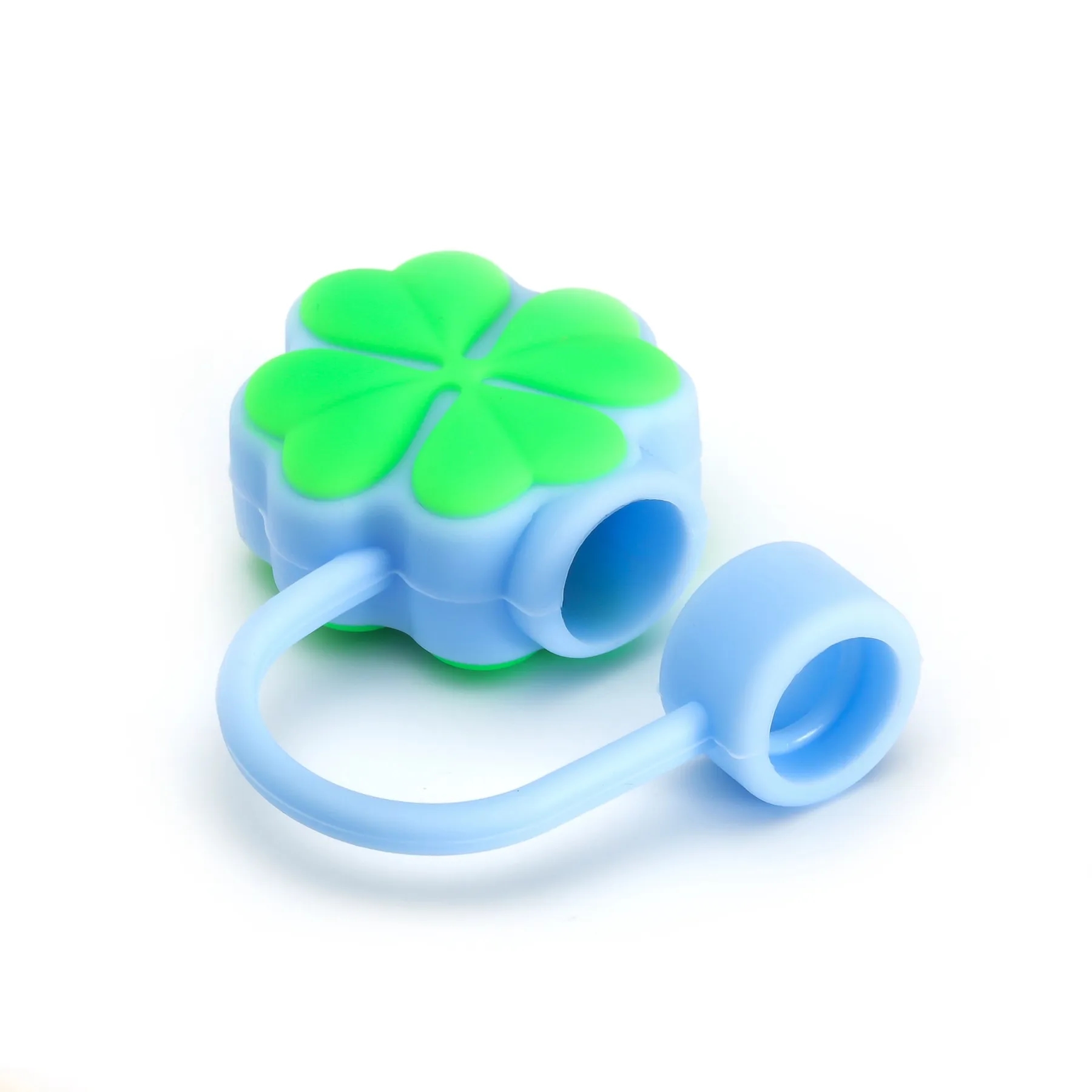 Clover Shaped 3D Silicone Straw Tips Cover 7