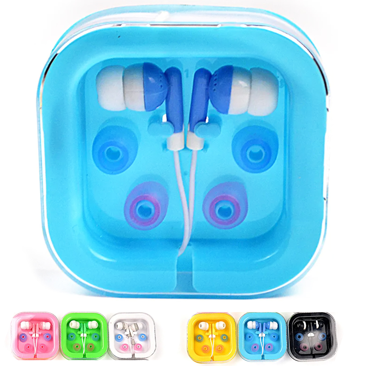 Colorful Wired Earbuds with Portable Storage Case 7