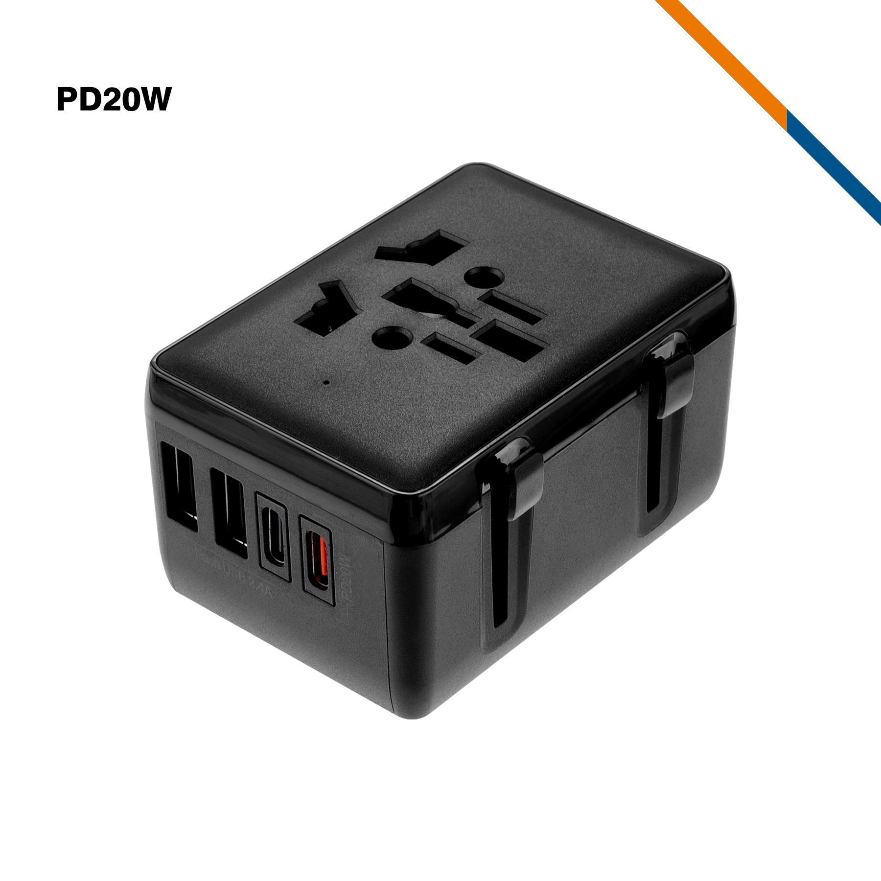 Dane 4 Ports Fast Charging Universal Adapter 8