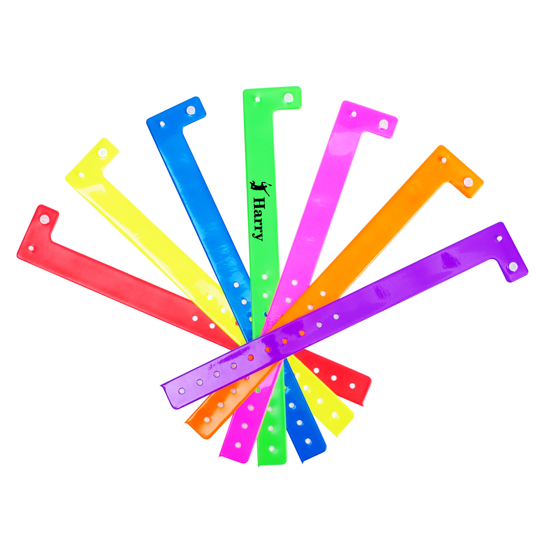 Adjustable L Shaped PVC Wristbands 1