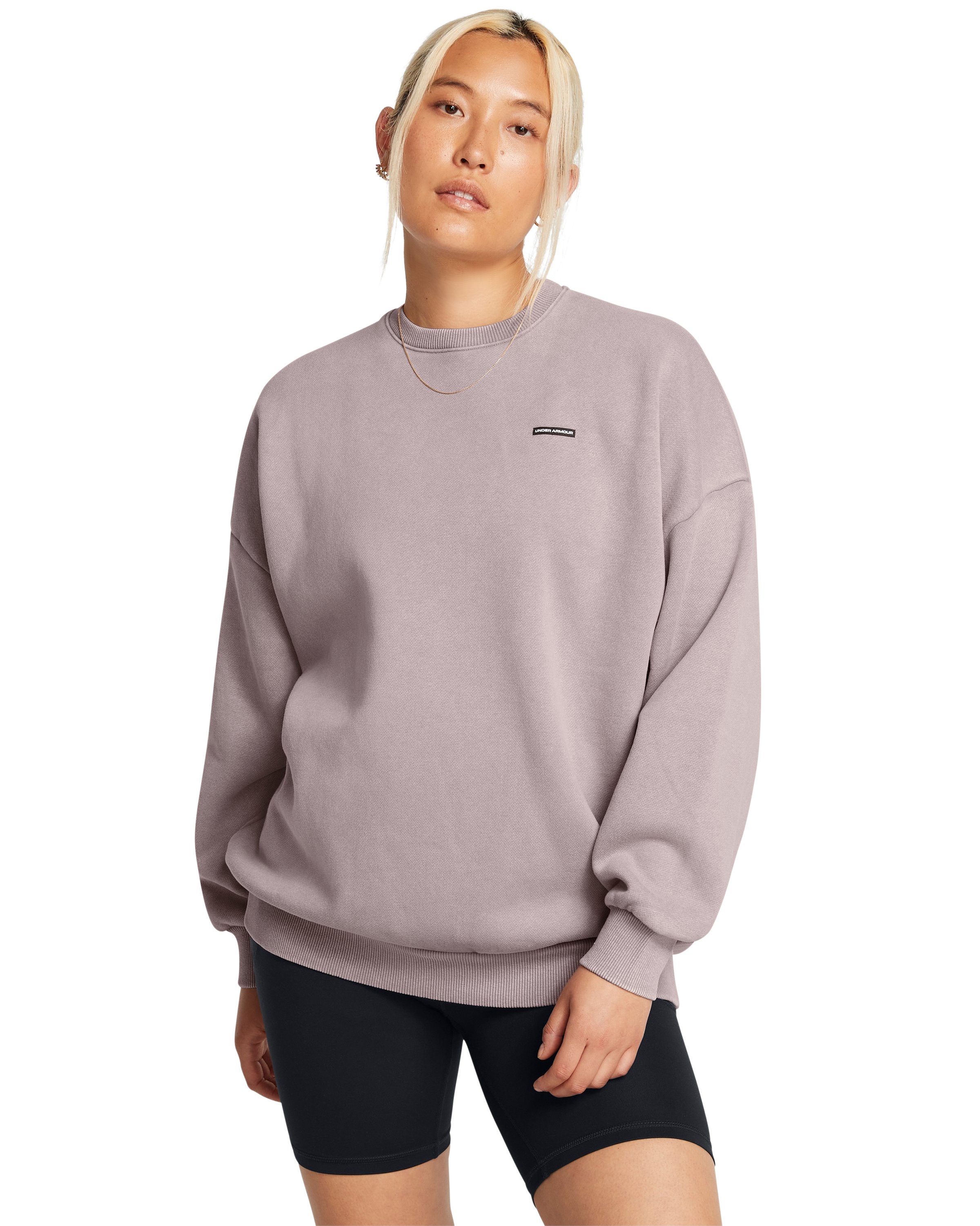 UA Icon Heavyweight Fleece Women's Oversized Crew 3