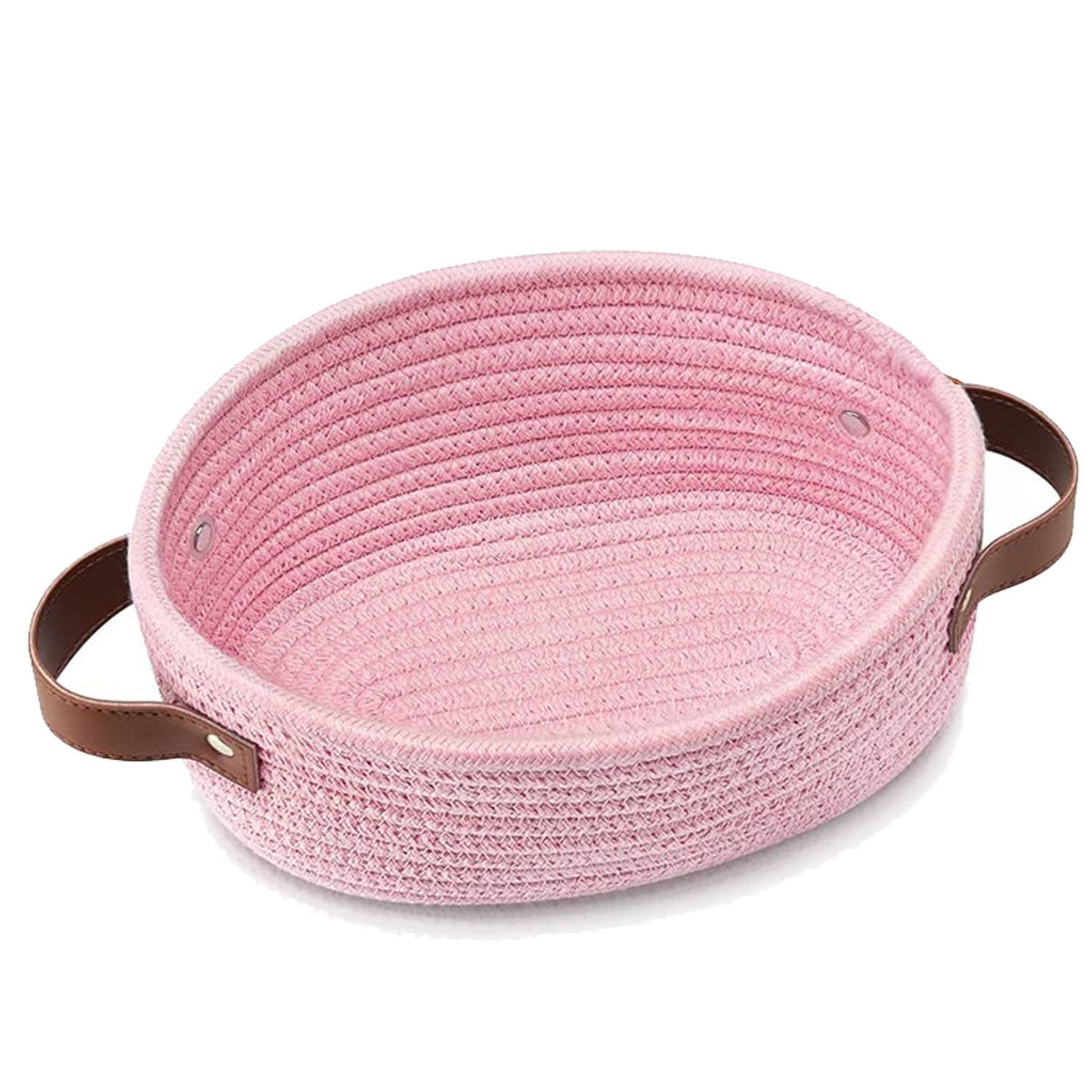 Large Capacity Durable Foldable Cotton Rope Storage Basket 7