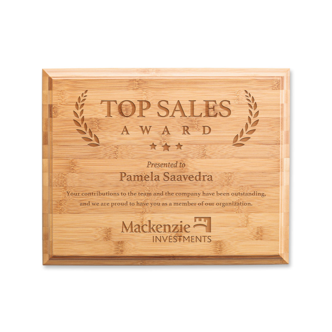 Bamboo Engraved Plaque 7