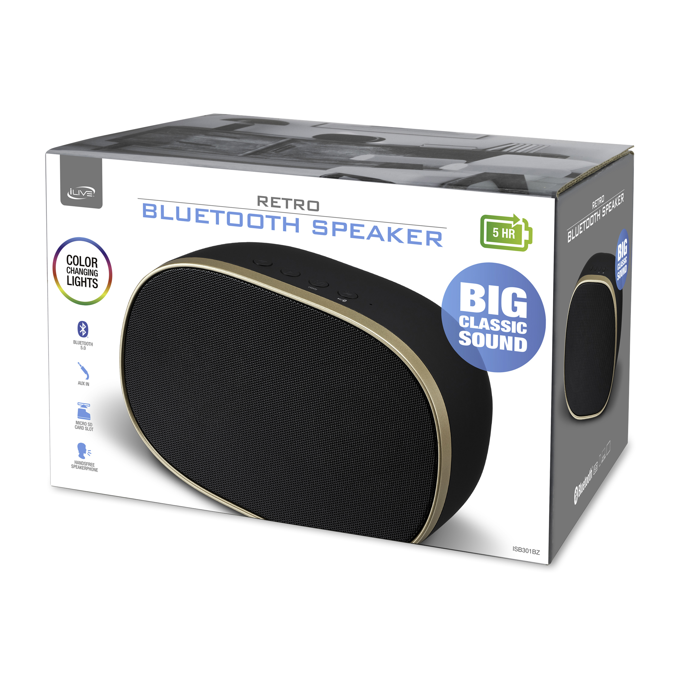 iLive™ Retro Wireless Bluetooth Speaker 2