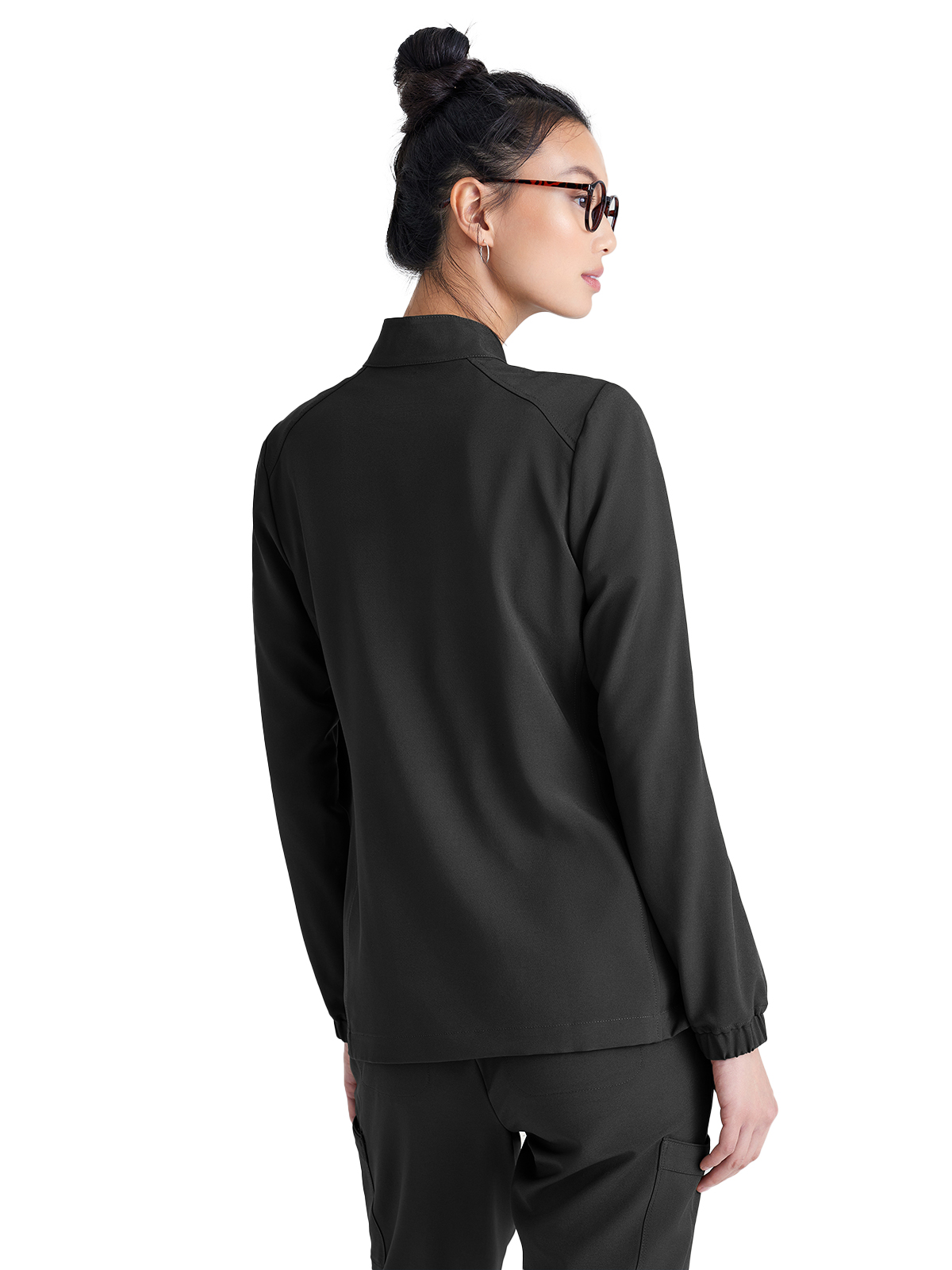 Grey's Anatomy Evolve Stretch - Women's Three-Pocket Virtue Warm-Up Scrub Jacket 3