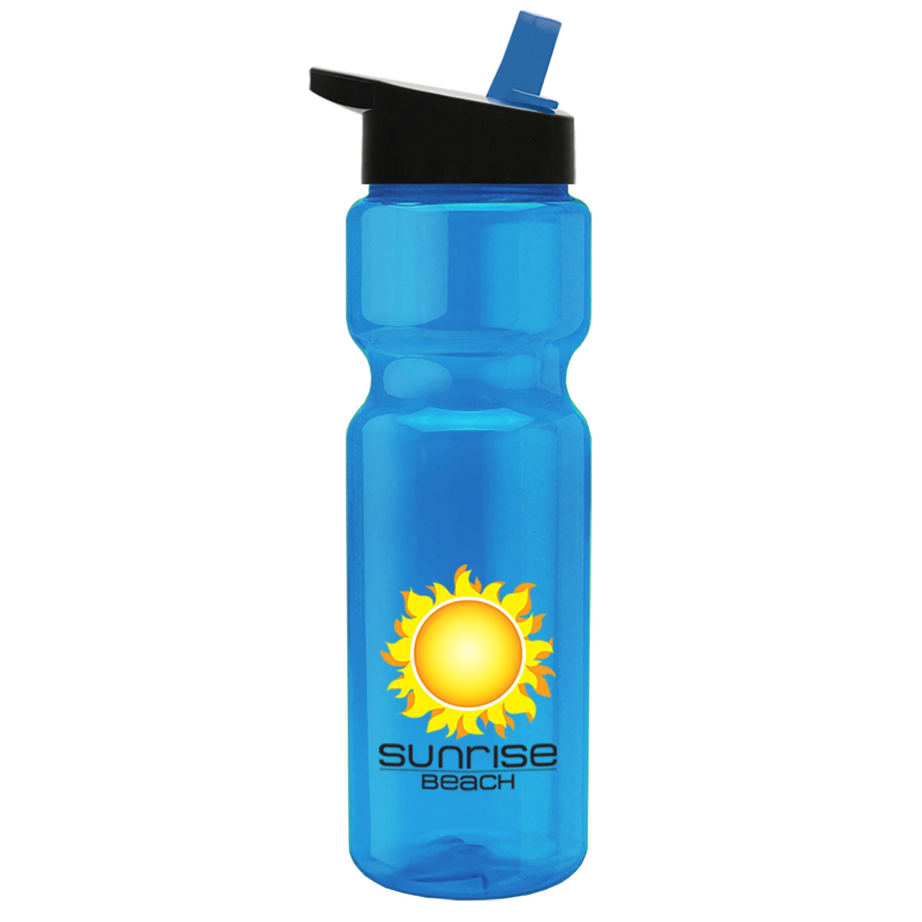 Champion - 28 oz. Transparent Bottle with Flip Straw and Digital Imprint 22