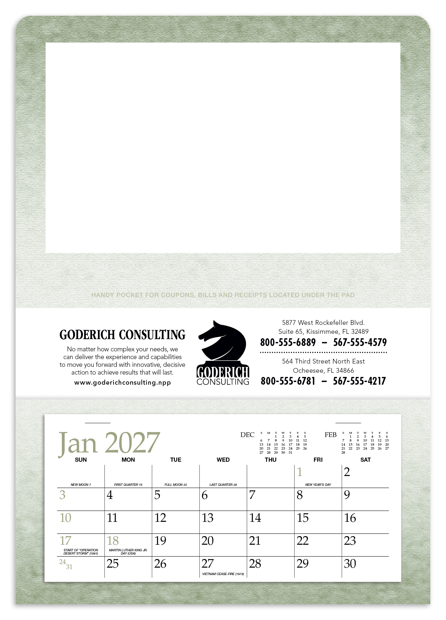 Triumph® Calendars Single Pocket Calendar 59