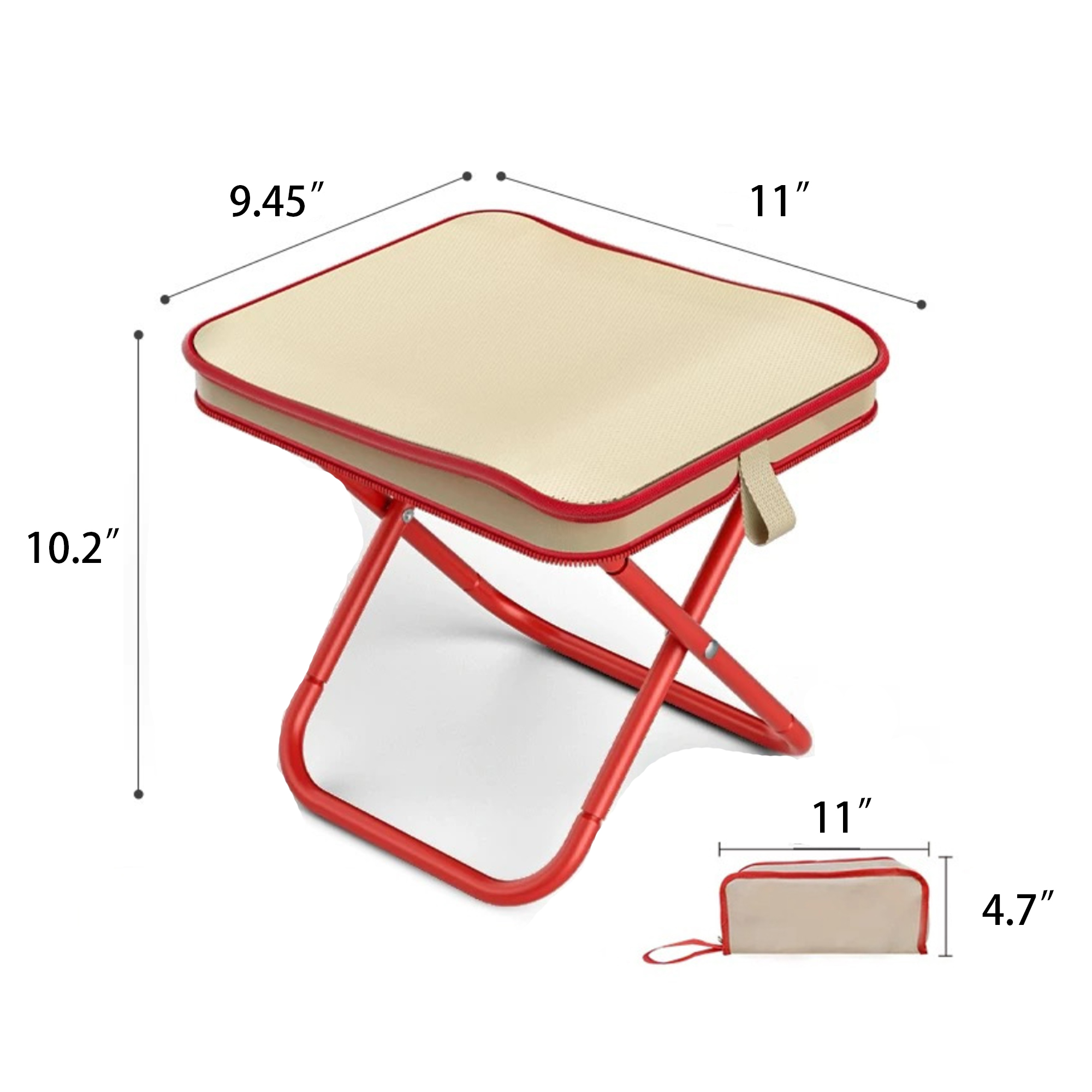 Carbon Steel Portable Folding Stool for On-the-Go Use 4