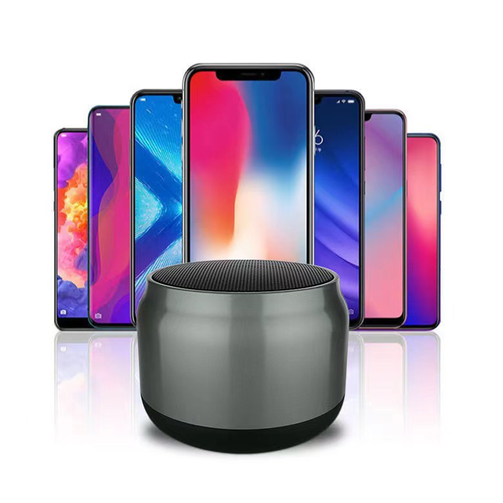Round Portable Bluetooth Speaker
6