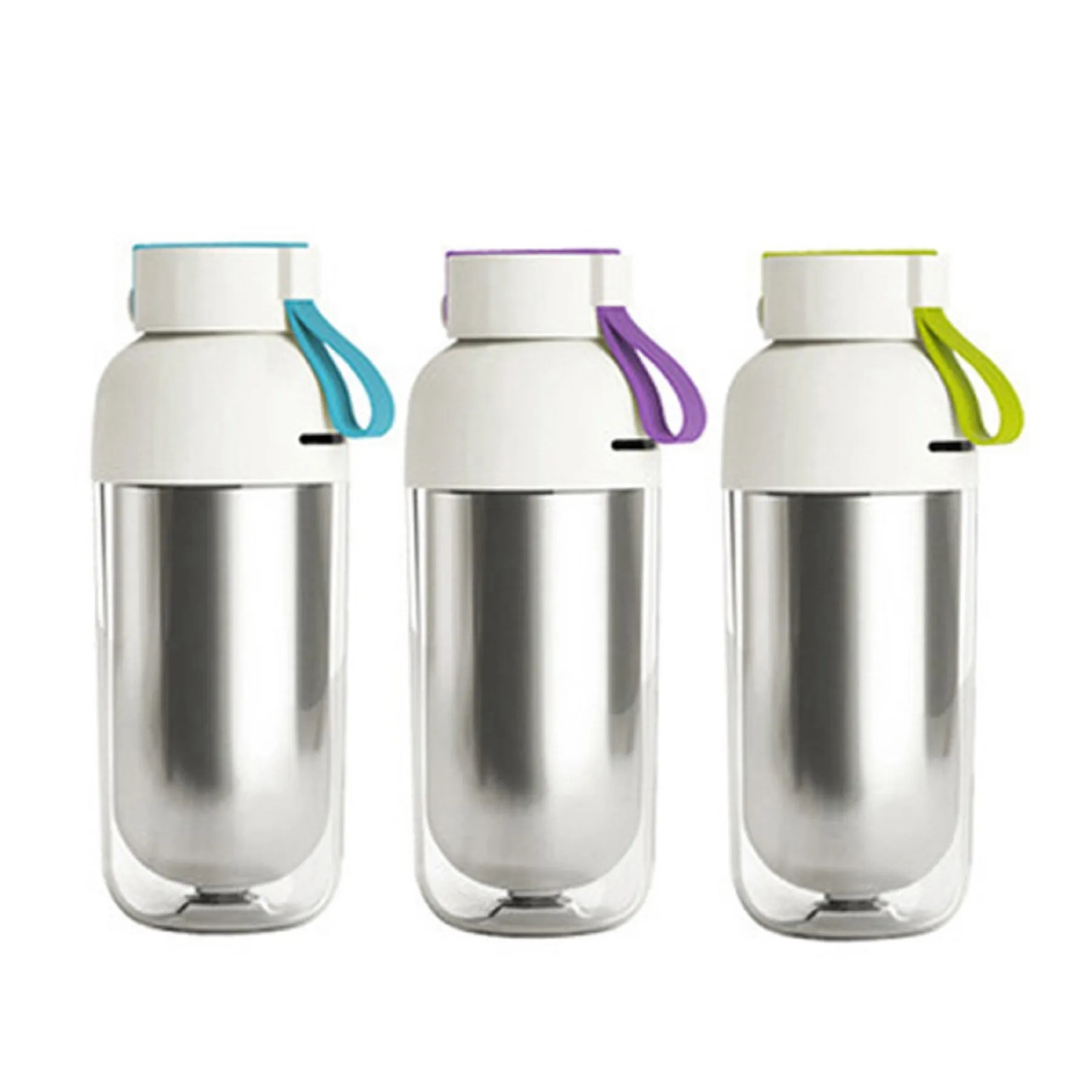 14 OZ Capsule Shape Water Bottle with Lifting Rope 8