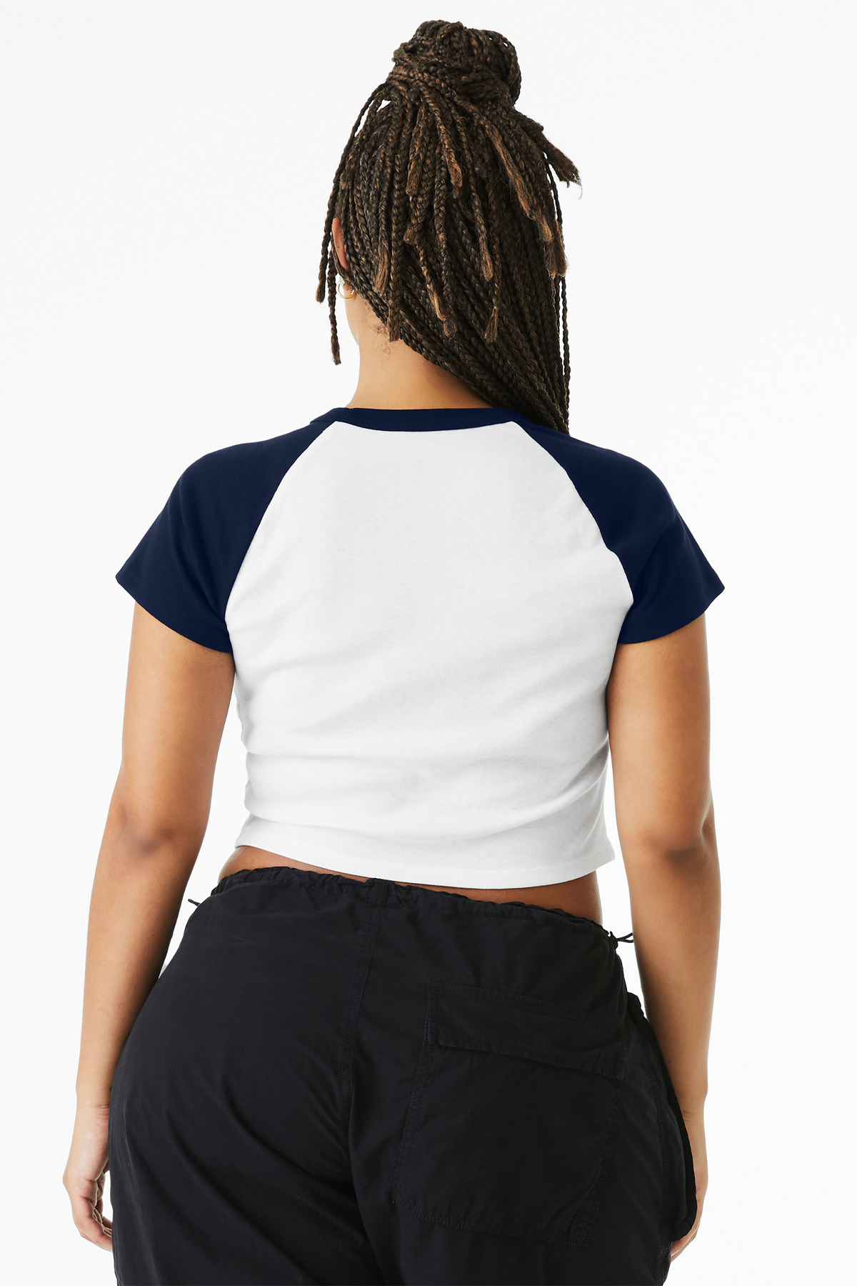 BELLA+CANVAS Women's Micro Rib Raglan Baby Tee BC1201 38