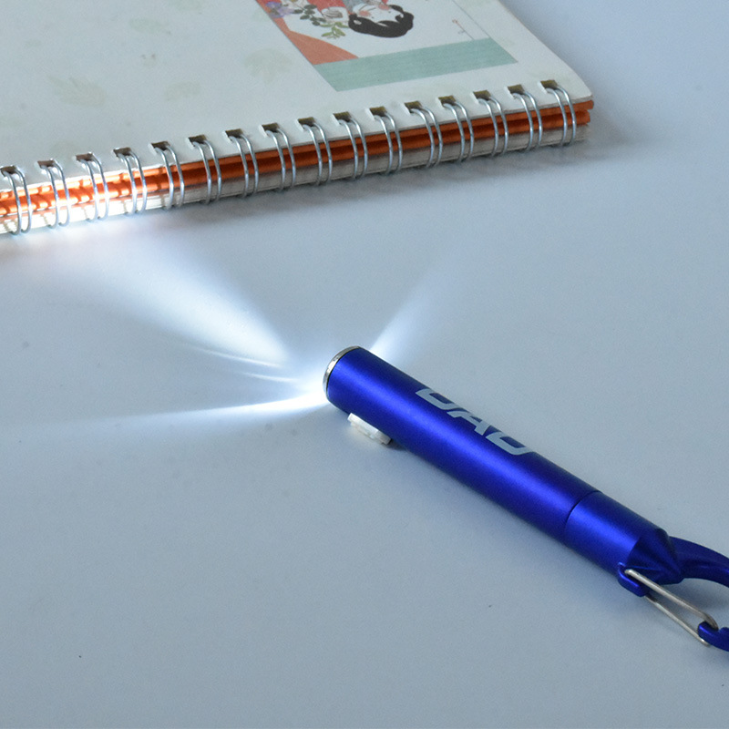 Carabiner Ballpoint Pen with LED Flashlight 4