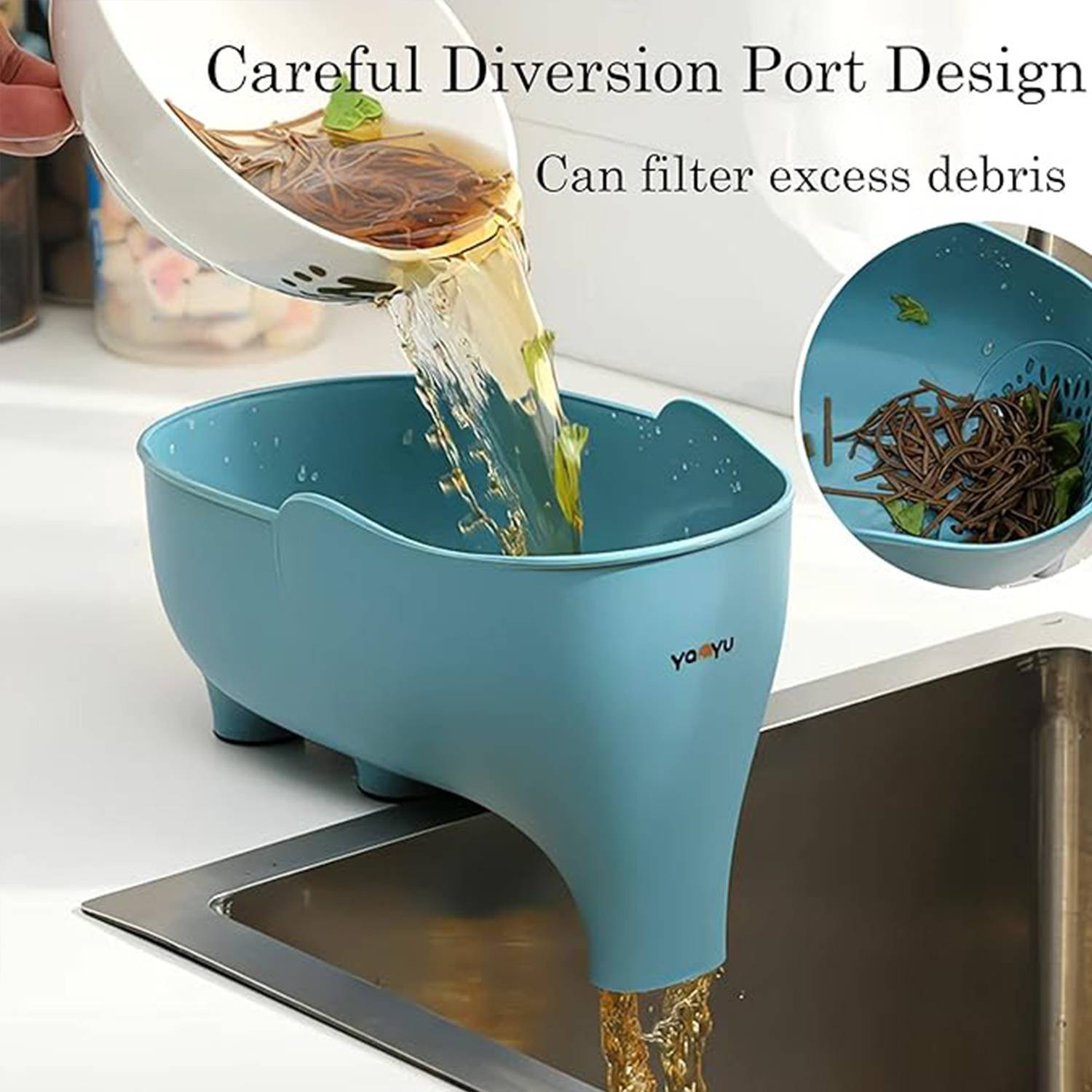 Elephant Shape Fruit Vegetable Drain Basket 3