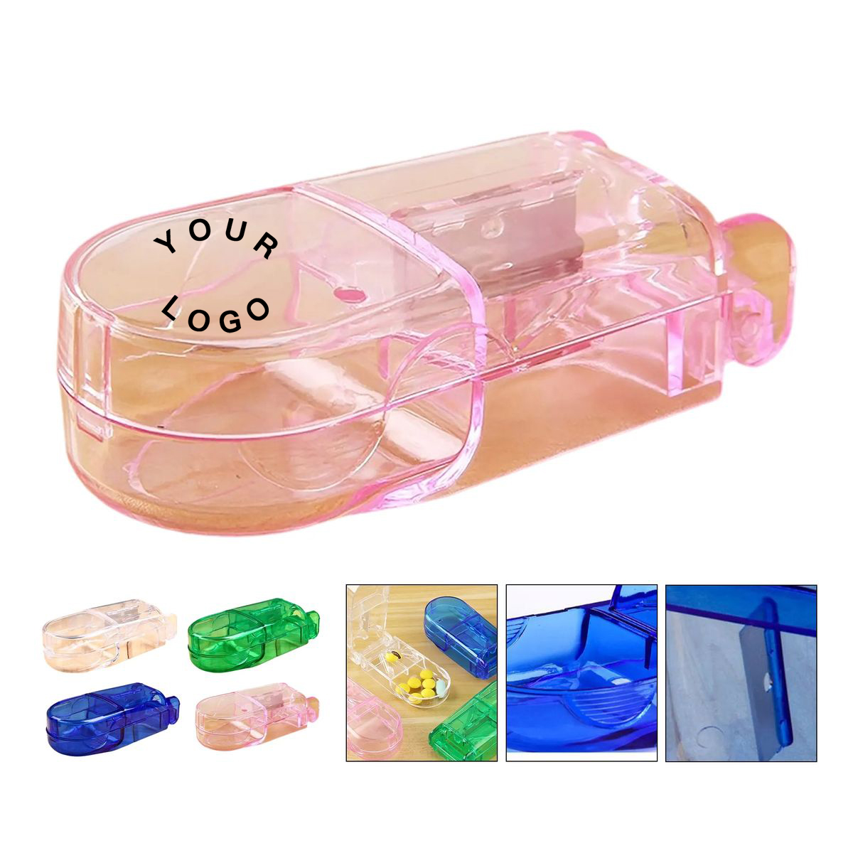 Pill Cutter Plastic Case 3.6 Inch Size 2