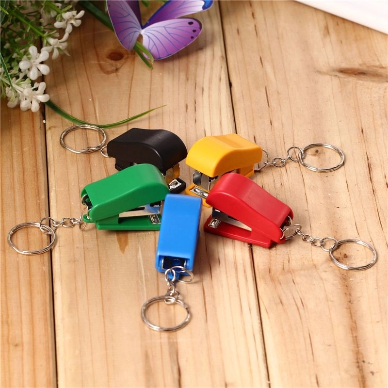 Mini Key Chain Plastic Stapler 1