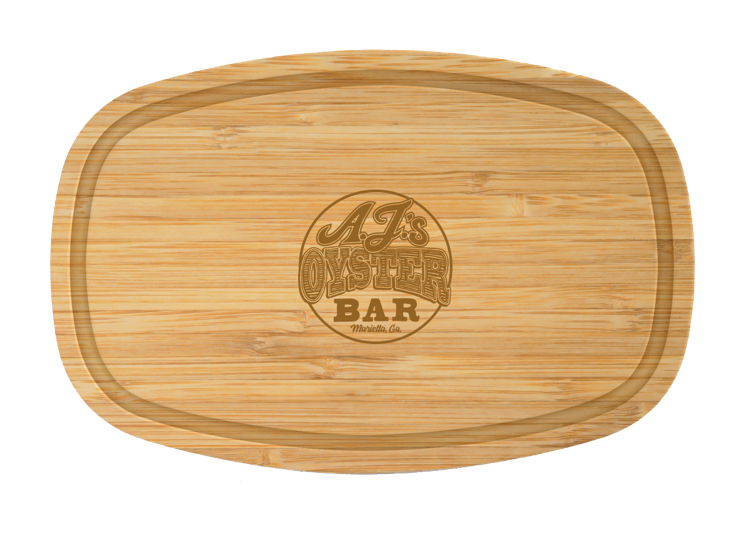 14" Rounded Corners Rectangle Bamboo Cutting Board 1