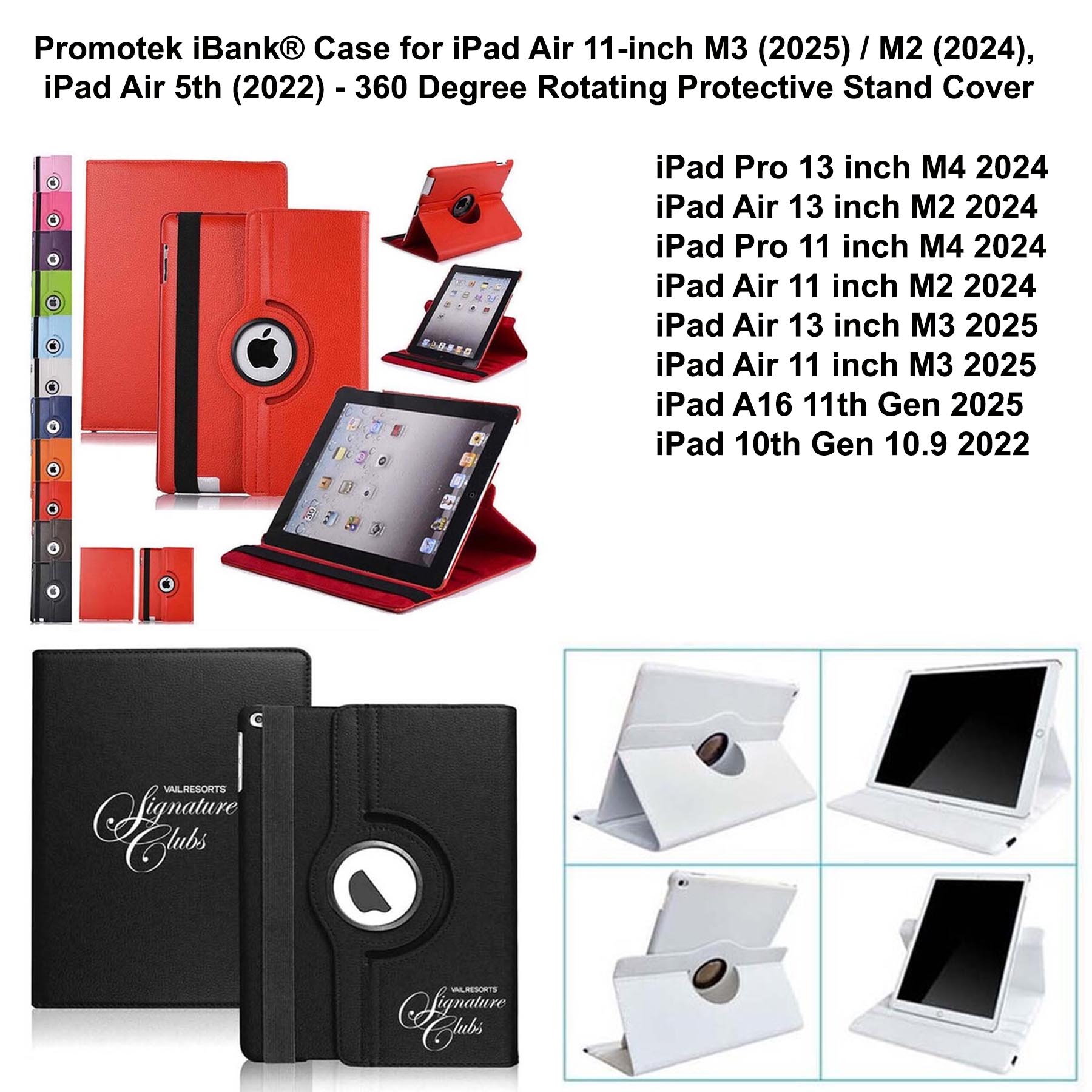 iBank ® Leatherette Case for iPad Air 11, Pro 11 M3/M2 (2025/2024) 1