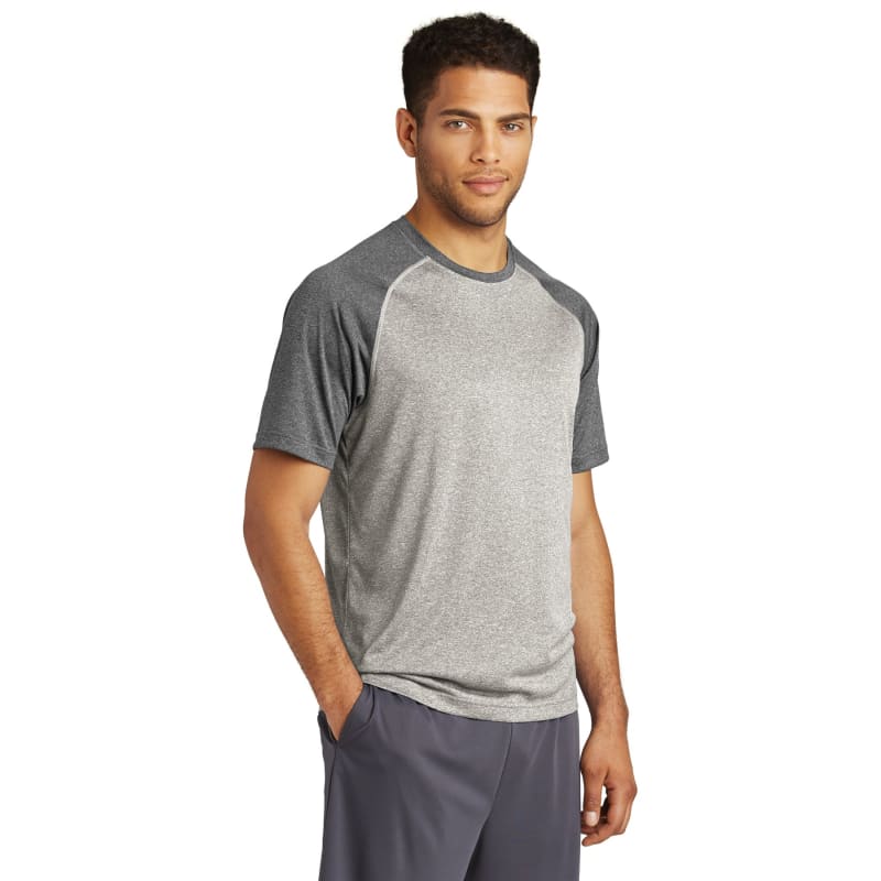 Sport-Tek Heather-On-Heather Contender Tee. 1
