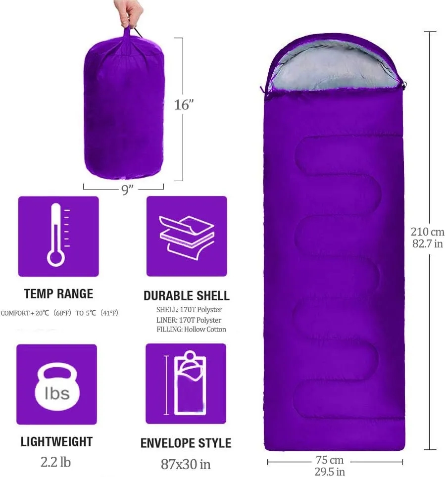 Microfiber Filled 5-20 Degree Sleeping Bag 3