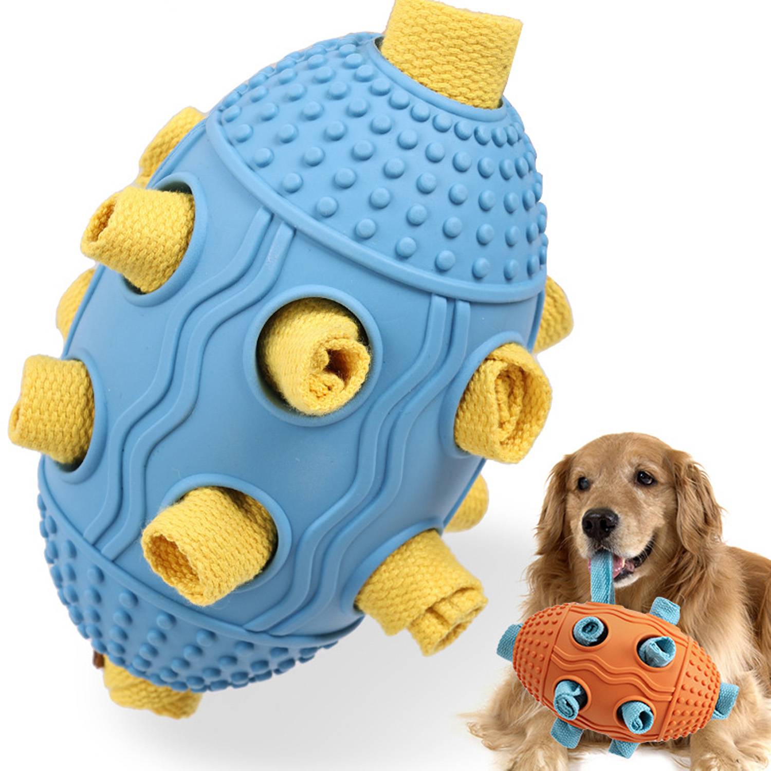 Dog Rugby-Shaped Sniffing Toy 2