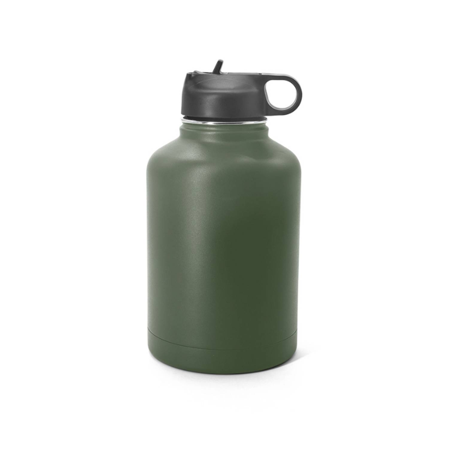 64oz Stainless Steel Insulated Bottle w/ Straw Lid, custom water bottle with logo imprint 9