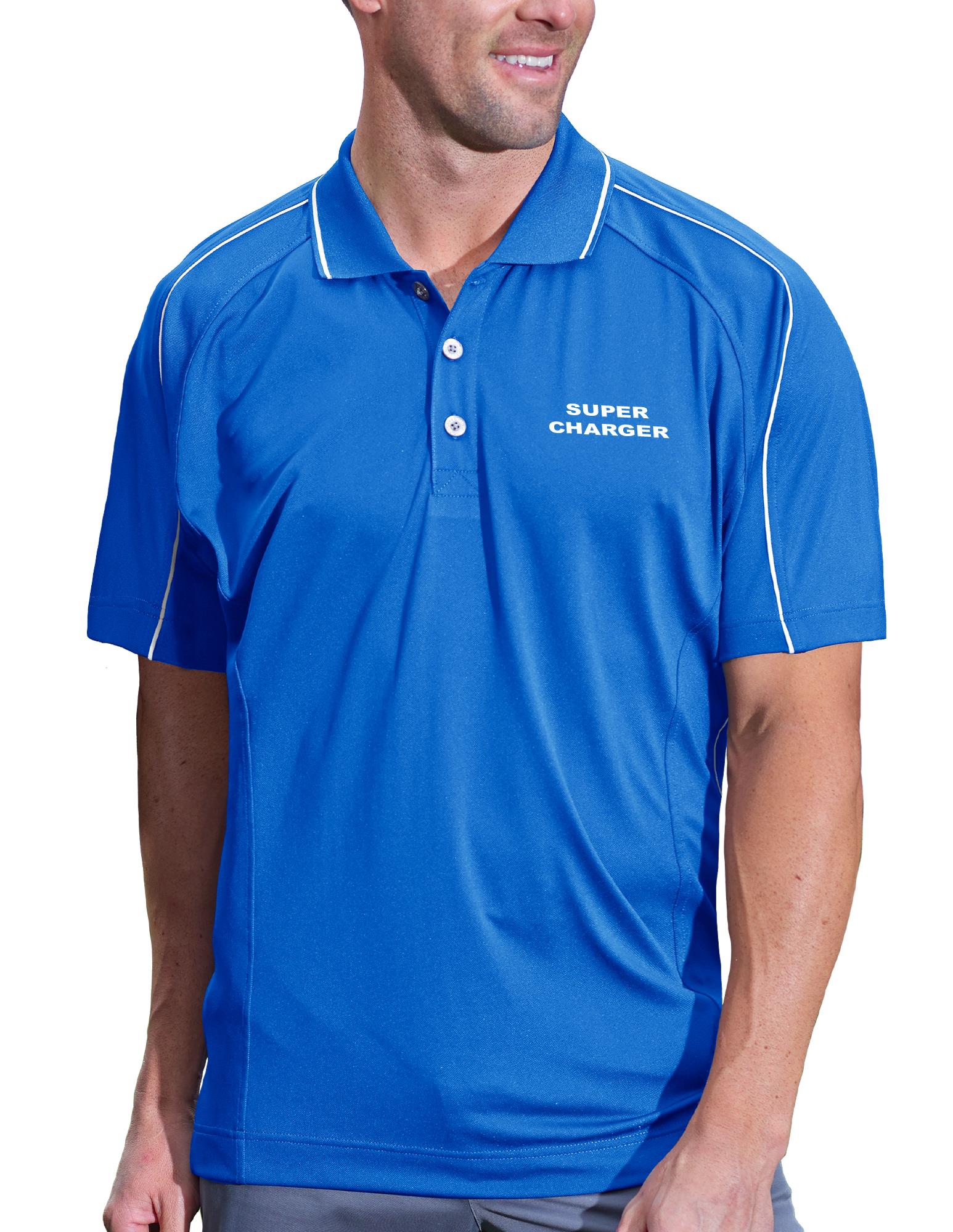 Men's Super Charger Hybrid Cooler Polo Shirt 10